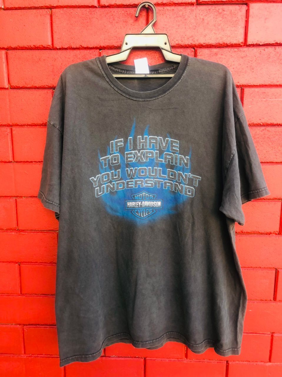 Harley Davidson × Vintage Vintage Harley Davidson Motorcycle Streetwear Fashion Style Size US XL / EU 56 / 4 - 2 Thumbnail