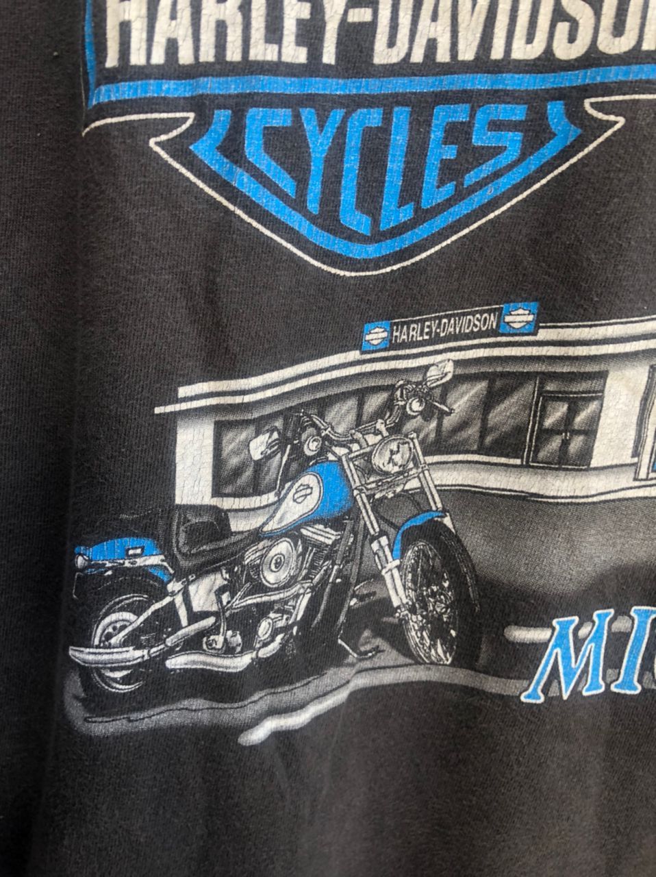Harley Davidson × Vintage Vintage Harley Davidson Motorcycle Streetwear Fashion Style Size US XL / EU 56 / 4 - 9 Thumbnail