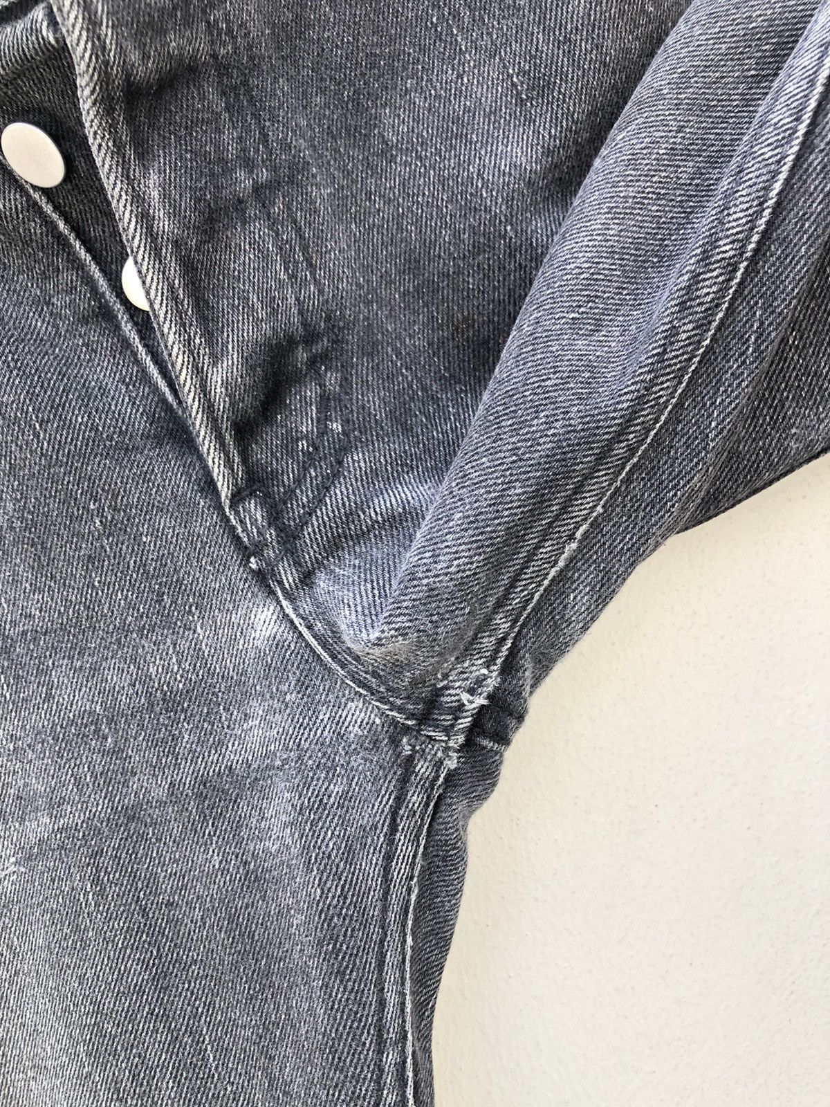 JOHN LAWRENCE SULLIVAN John Lawrence Sullivan Japan Fade Black Cropped Denim Jeans Size US 30 / EU 46 - 10 Thumbnail