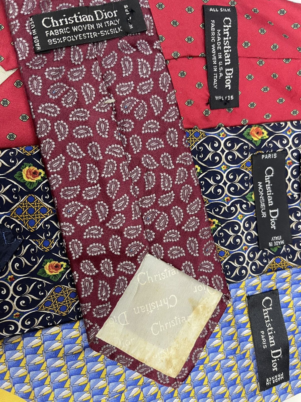 Christian Dior Monsieur CHRISTIAN DIOR LUXURY SILK TIE Size ONE SIZE - 3 Thumbnail