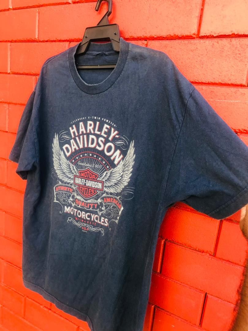 Harley Davidson × Vintage Vintage Harley Davidson Streetwear Fashion Style Shirt Size US XL / EU 56 / 4 - 4 Thumbnail
