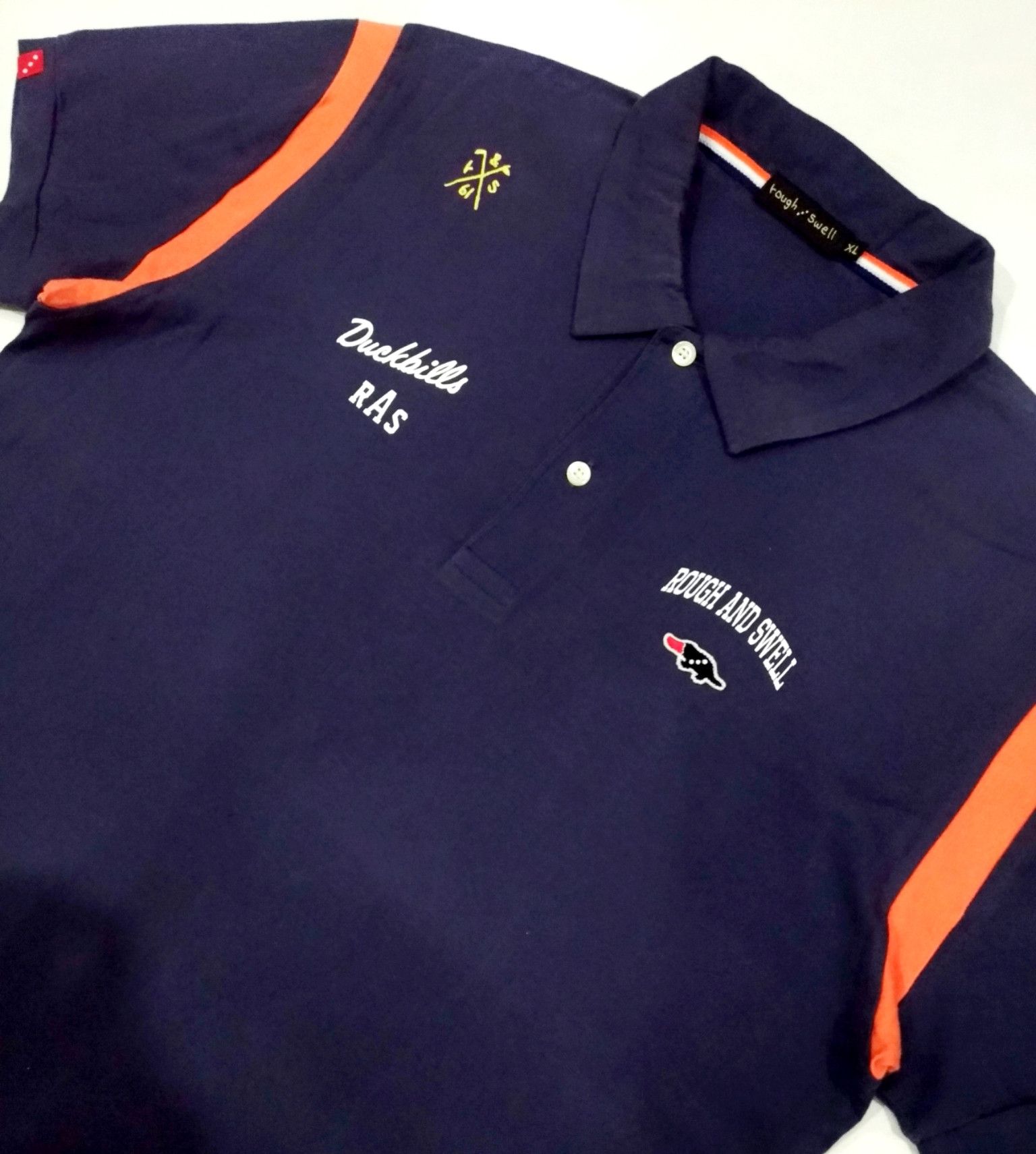 Designer × Japanese Brand RARE! VTG ROUGH / SWELL JAPAN BOWLING ROCKABILLY STYLE POLO Size US XL / EU 56 / 4 - 5 Thumbnail