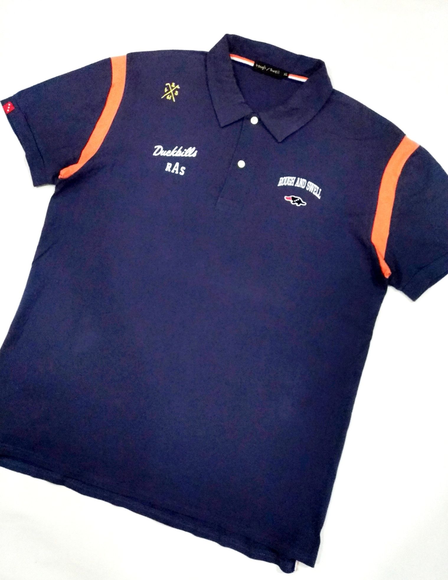 Designer × Japanese Brand RARE! VTG ROUGH / SWELL JAPAN BOWLING ROCKABILLY STYLE POLO Size US XL / EU 56 / 4 - 3 Thumbnail