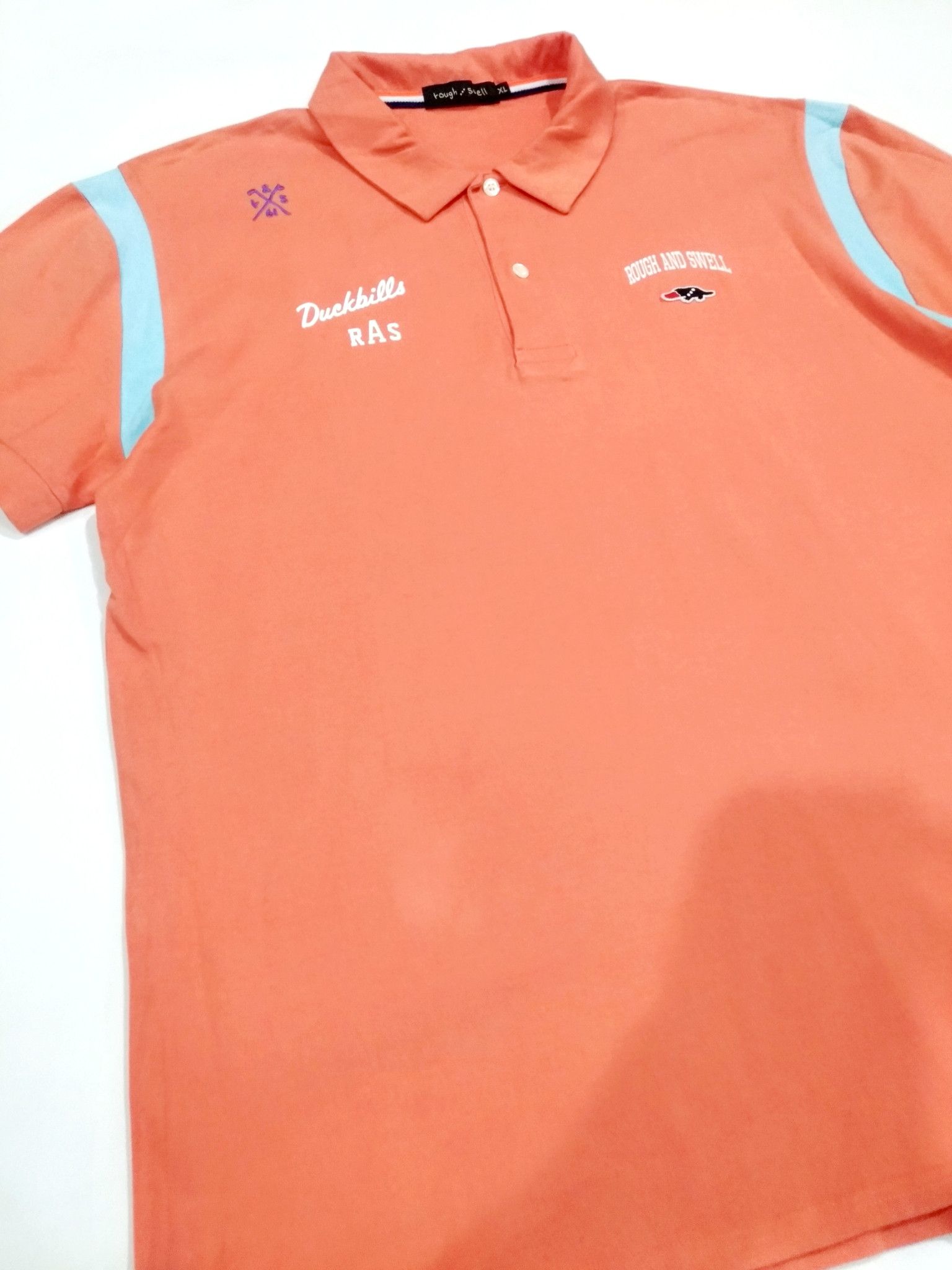 Designer × Japanese Brand RARE! VTG ROUGH / SWELL JAPAN BOWLING ROCKABILLY POLO Size US XL / EU 56 / 4 - 4 Thumbnail