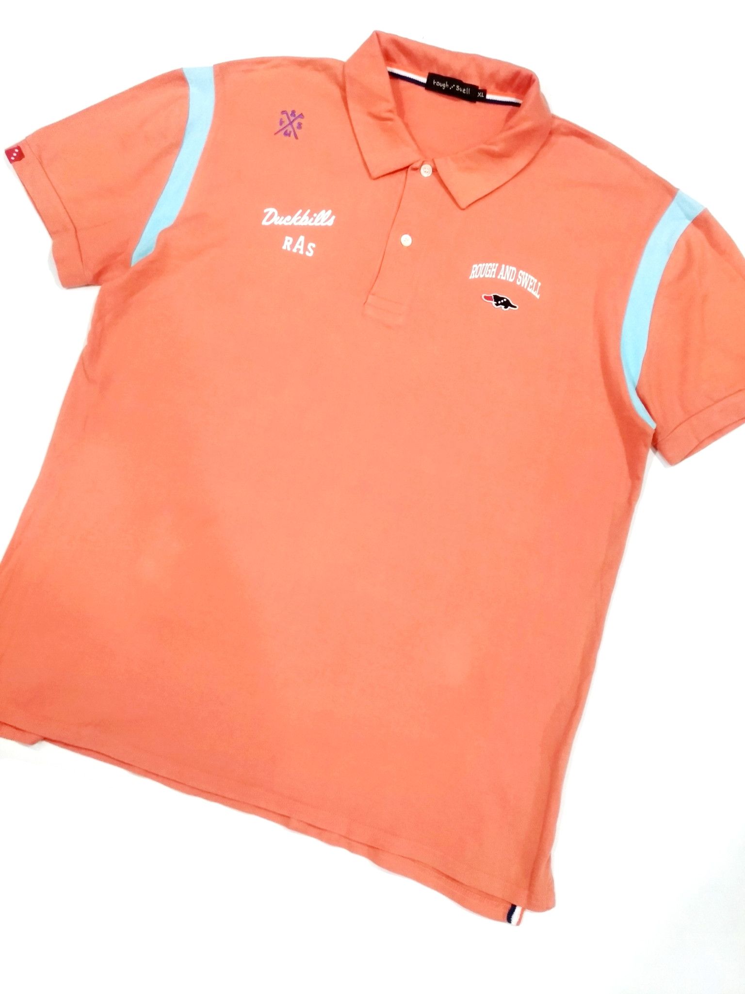 Designer × Japanese Brand RARE! VTG ROUGH / SWELL JAPAN BOWLING ROCKABILLY POLO Size US XL / EU 56 / 4 - 3 Thumbnail