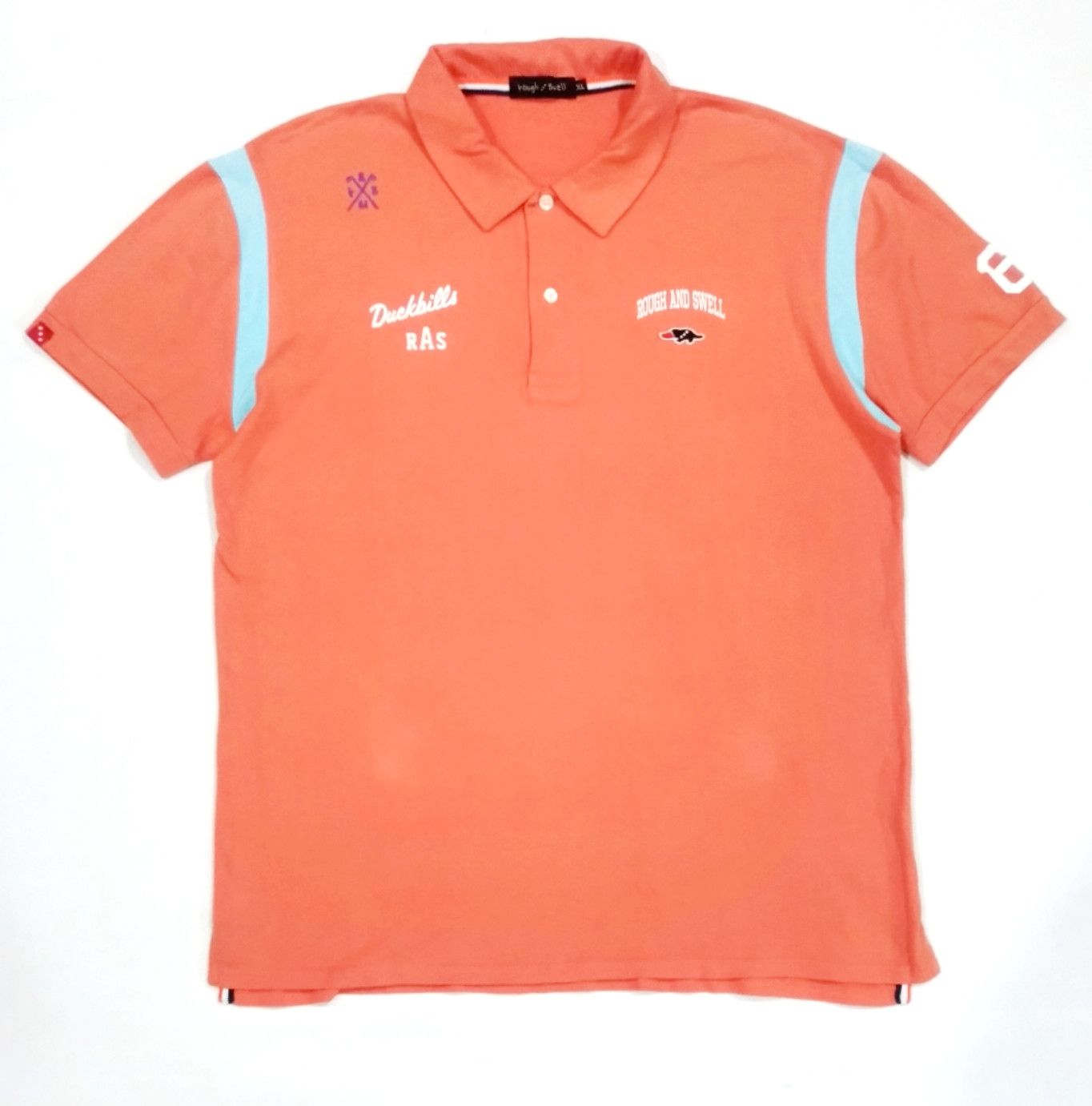 Designer × Japanese Brand RARE! VTG ROUGH / SWELL JAPAN BOWLING ROCKABILLY POLO Size US XL / EU 56 / 4 - 1 Thumbnail