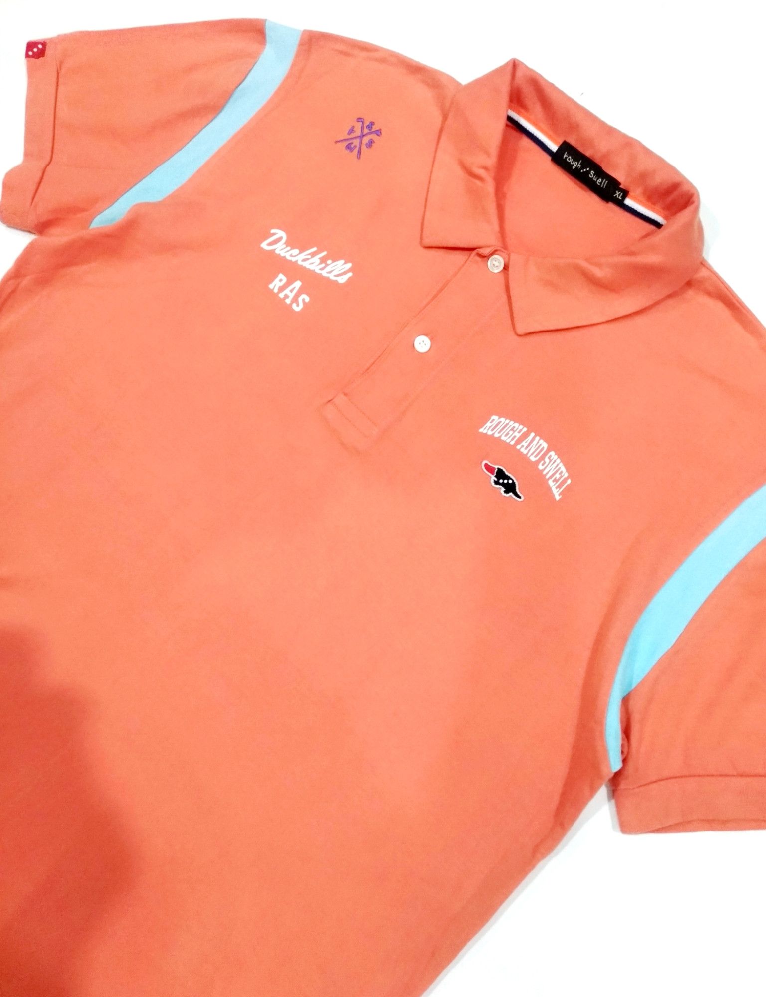 Designer × Japanese Brand RARE! VTG ROUGH / SWELL JAPAN BOWLING ROCKABILLY POLO Size US XL / EU 56 / 4 - 5 Thumbnail