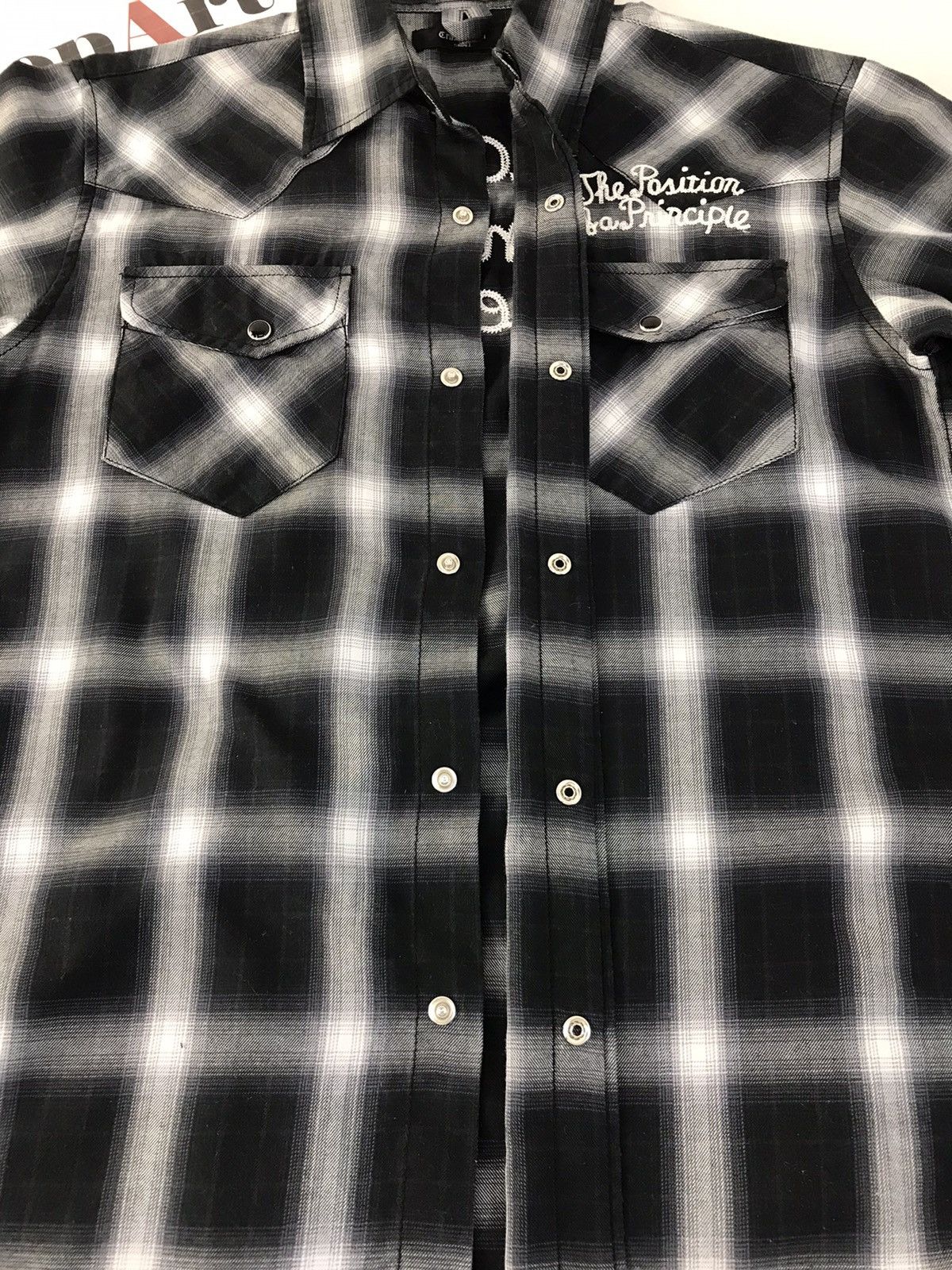 Japanese Brand Vintage Flannel Crazy Devil Design Plaid Snap Button Size US M / EU 48-50 / 2 - 6 Thumbnail