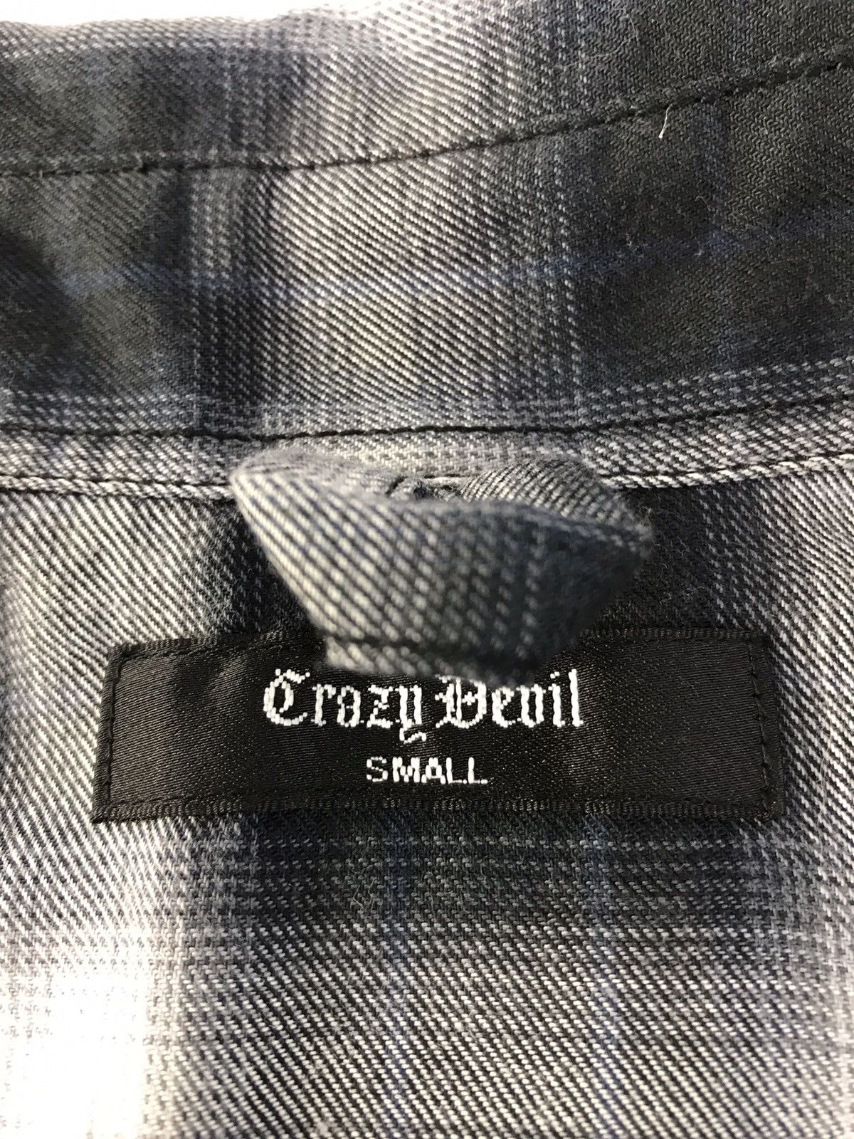 Japanese Brand Vintage Flannel Crazy Devil Design Plaid Snap Button Size US M / EU 48-50 / 2 - 8 Thumbnail