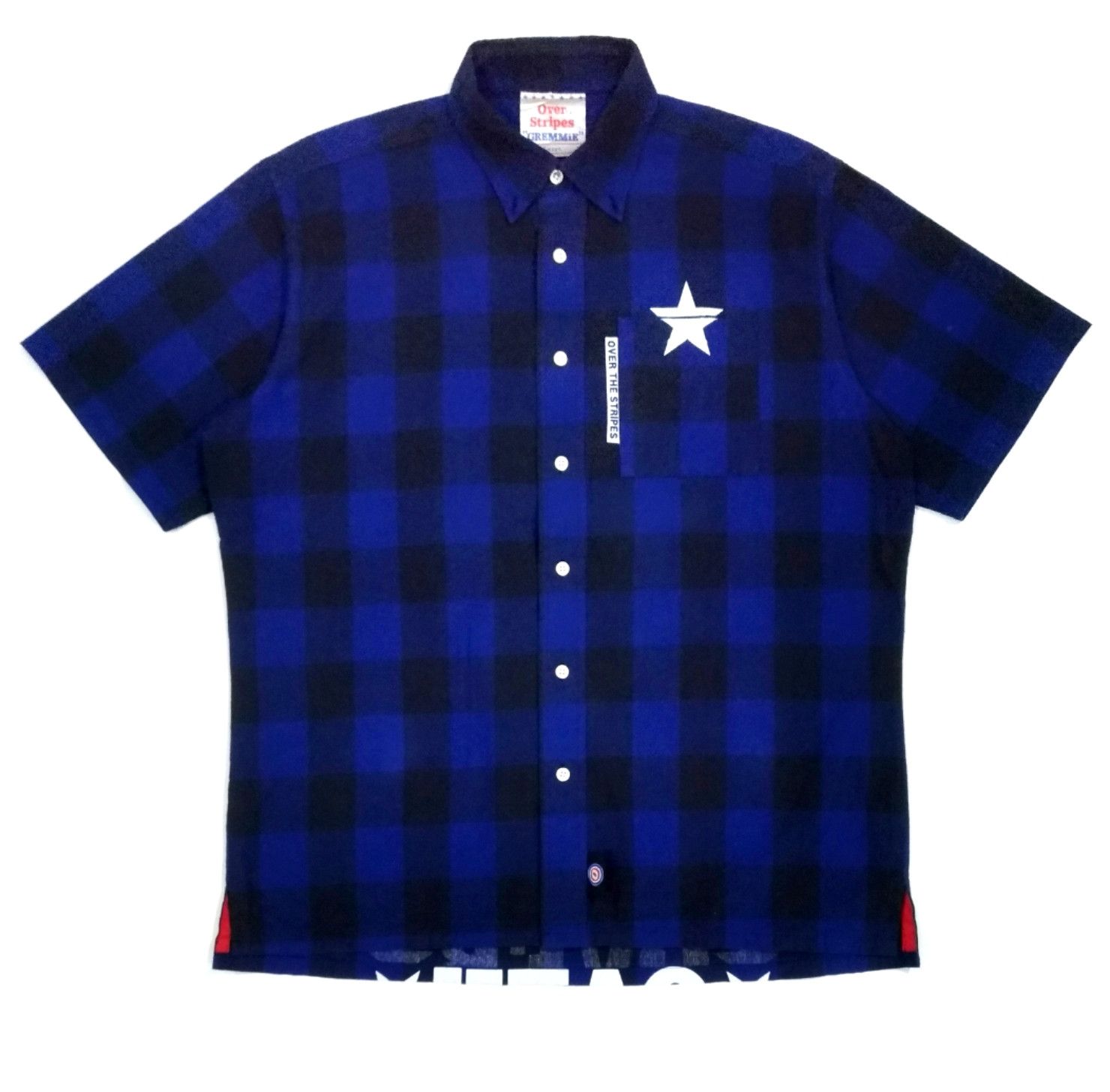 Japanese Brand × OVER THE STRiPES RARE! OVER THE STRIPES "GREMMIE" CHECKERED SHIRT Size US XL / EU 56 / 4 - 2 Thumbnail