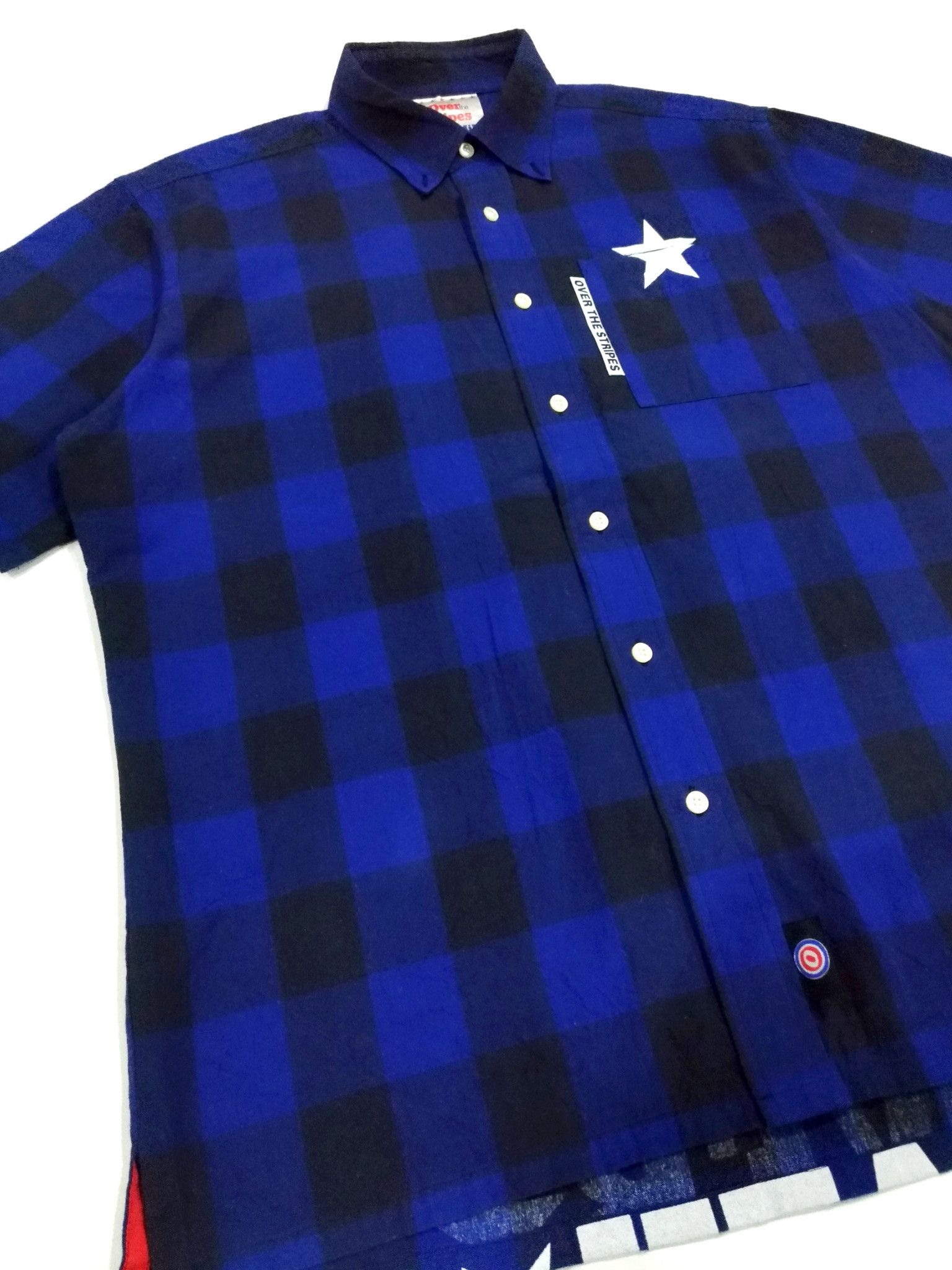 Japanese Brand × OVER THE STRiPES RARE! OVER THE STRIPES "GREMMIE" CHECKERED SHIRT Size US XL / EU 56 / 4 - 5 Thumbnail