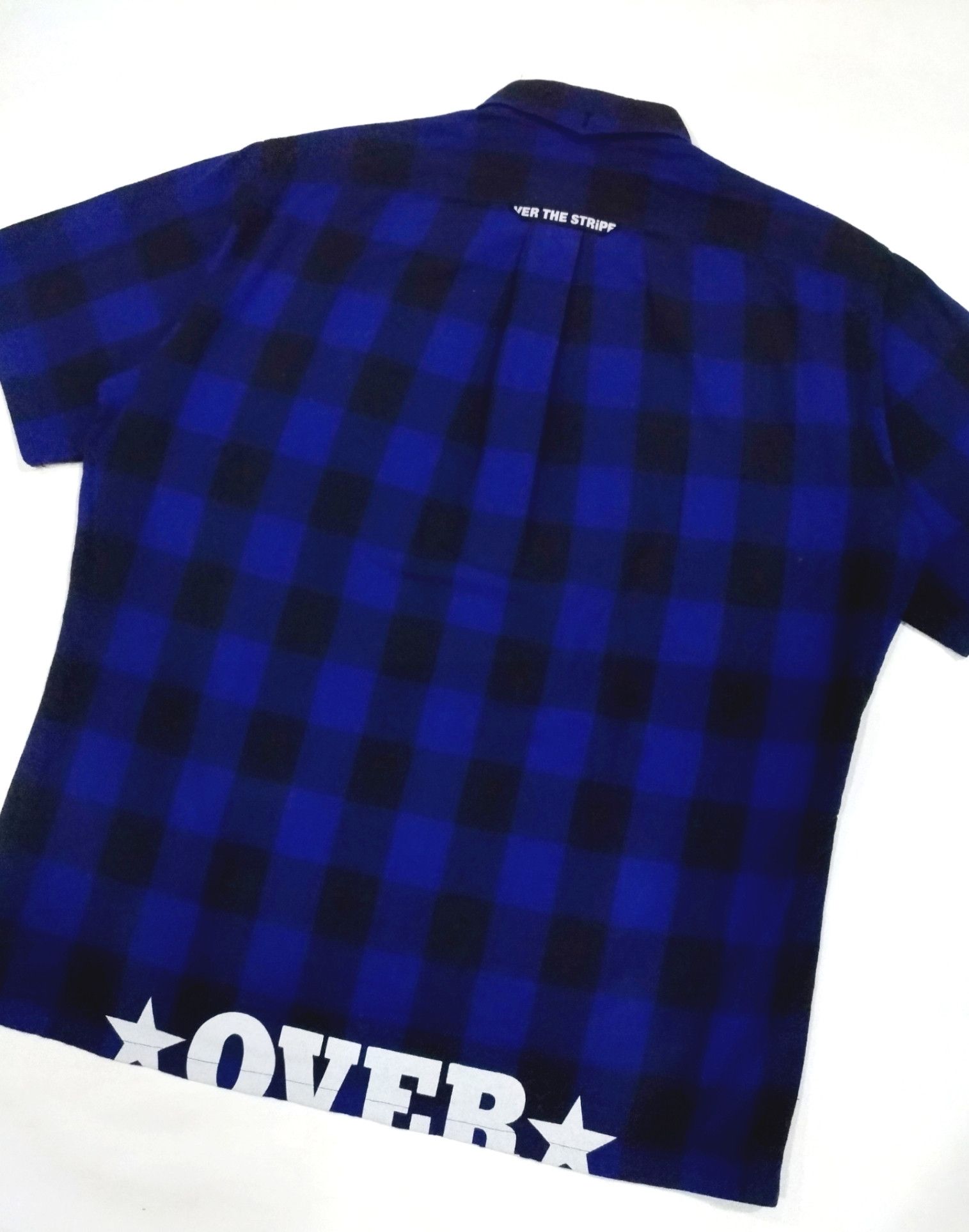 Japanese Brand × OVER THE STRiPES RARE! OVER THE STRIPES "GREMMIE" CHECKERED SHIRT Size US XL / EU 56 / 4 - 8 Thumbnail