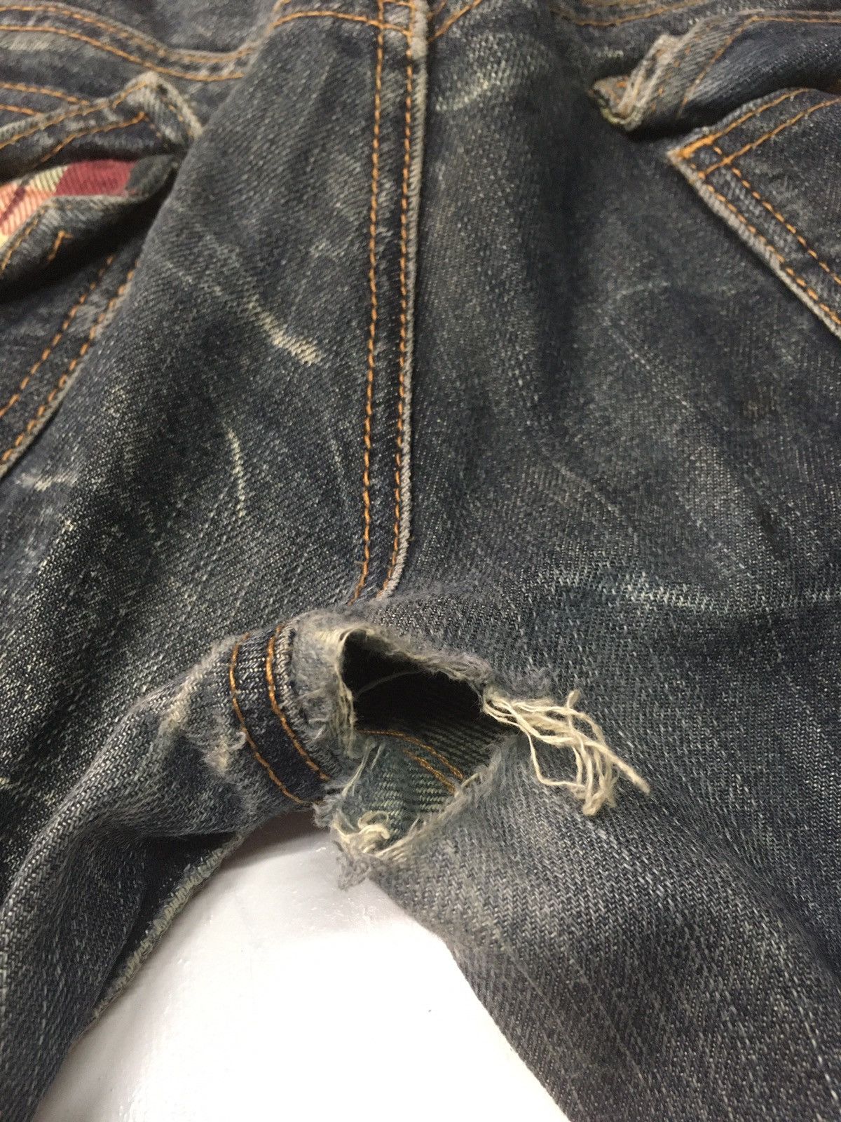 Japanese Brand × Vintage ANTFUI DOUBLE WAIST DISSTRESED DENIM Size US 33 - 13 Thumbnail