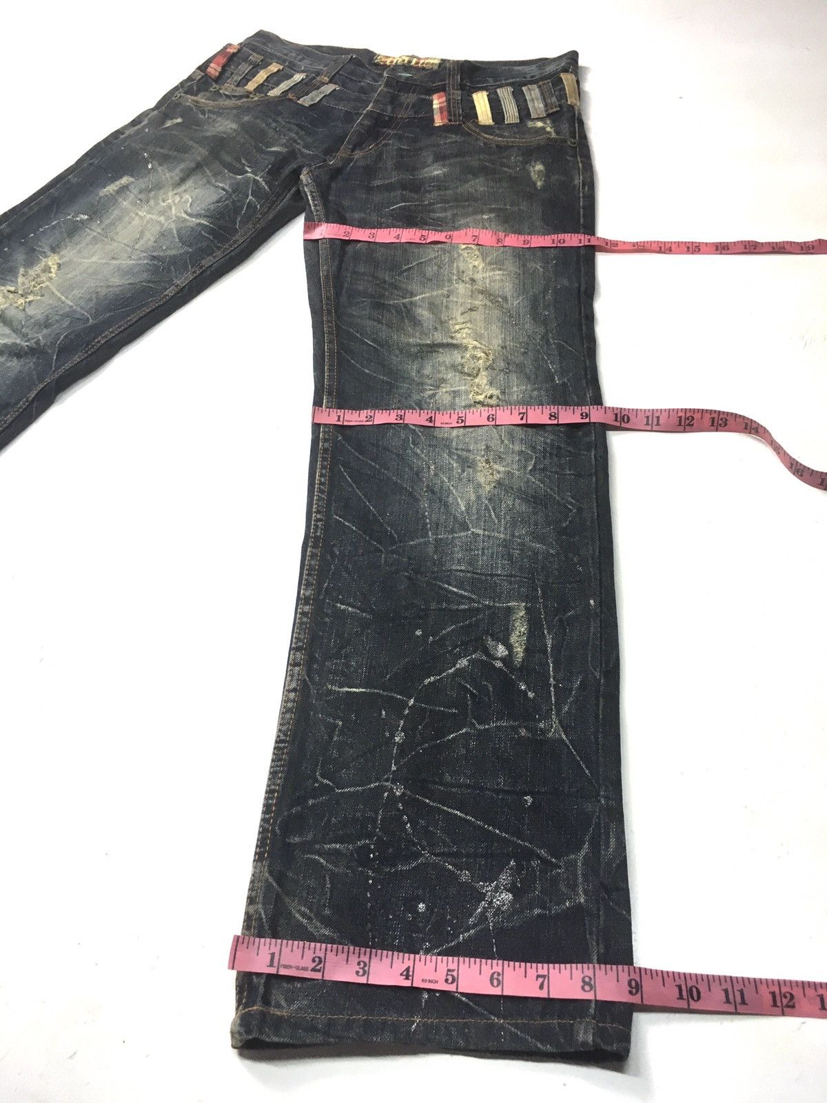 Japanese Brand × Vintage ANTFUI DOUBLE WAIST DISSTRESED DENIM Size US 33 - 4 Thumbnail