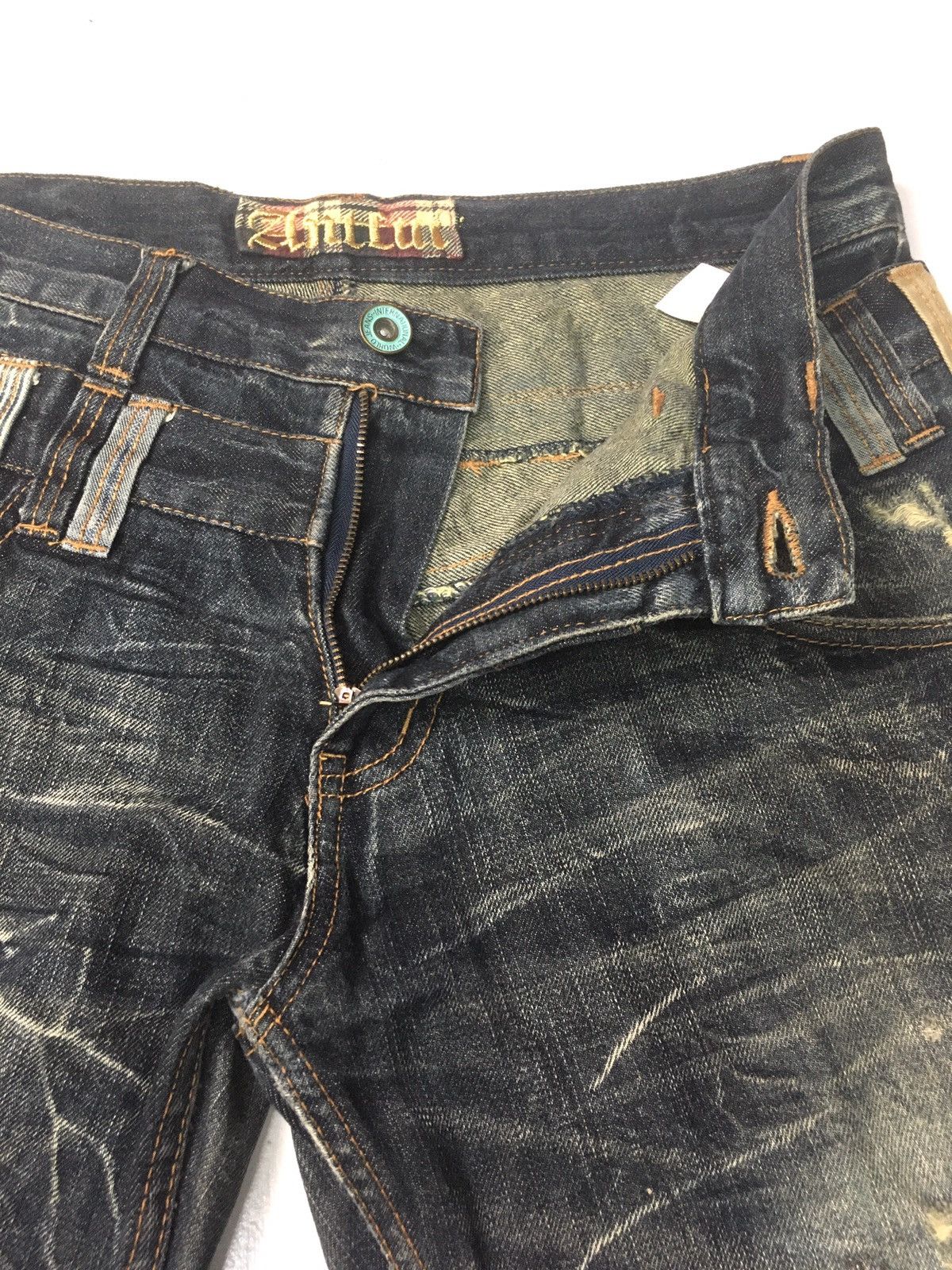 Japanese Brand × Vintage ANTFUI DOUBLE WAIST DISSTRESED DENIM Size US 33 - 10 Thumbnail