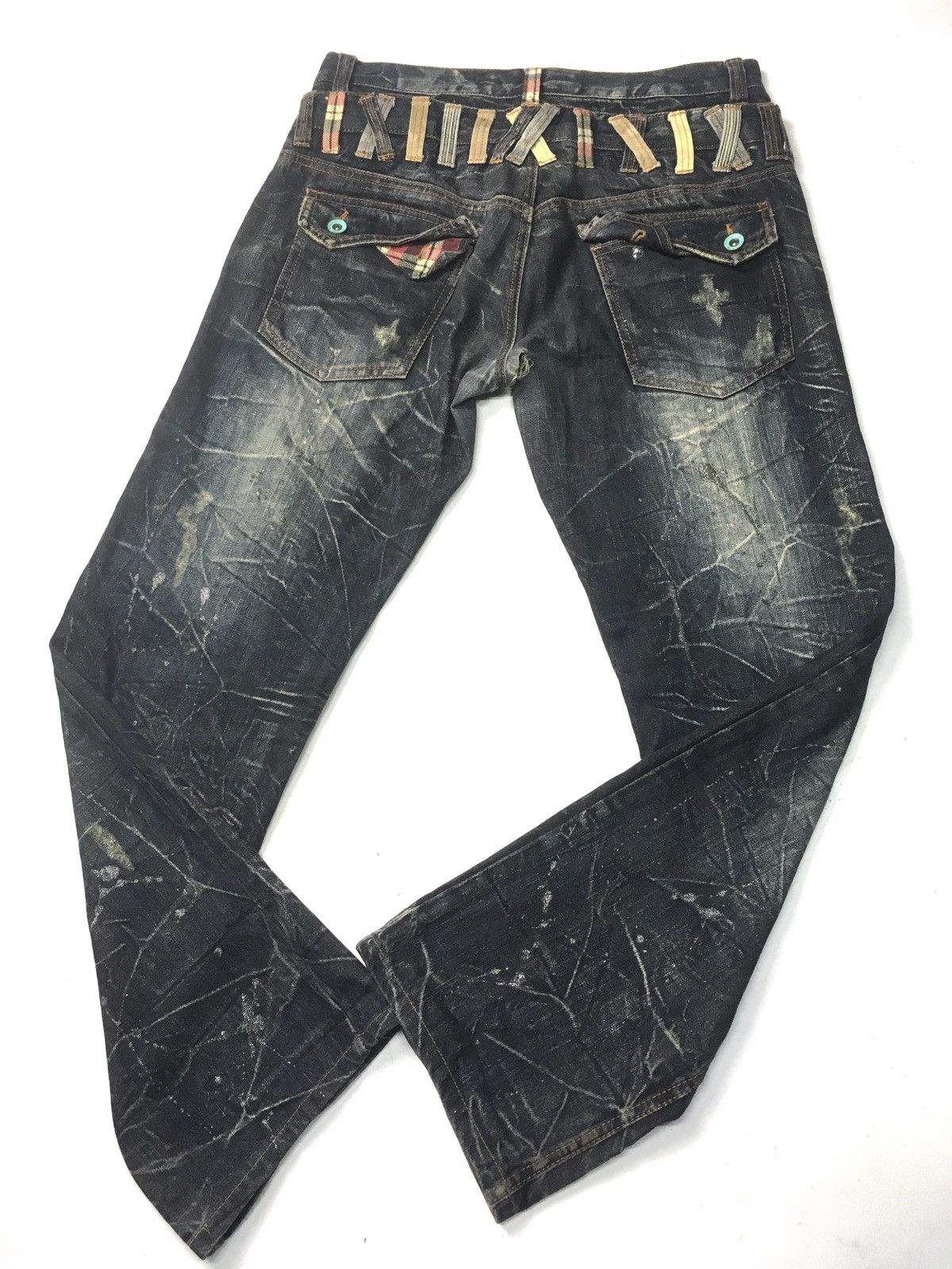 Japanese Brand × Vintage ANTFUI DOUBLE WAIST DISSTRESED DENIM Size US 33 - 7 Thumbnail