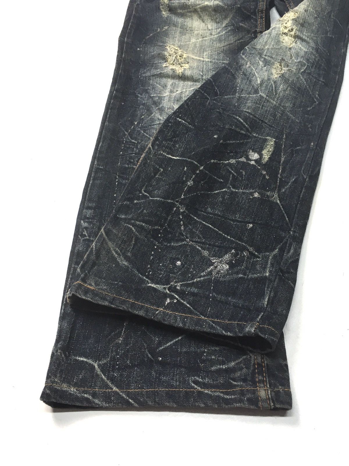Japanese Brand × Vintage ANTFUI DOUBLE WAIST DISSTRESED DENIM Size US 33 - 12 Thumbnail