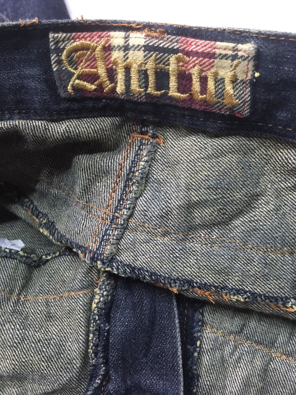 Japanese Brand × Vintage ANTFUI DOUBLE WAIST DISSTRESED DENIM Size US 33 - 15 Thumbnail