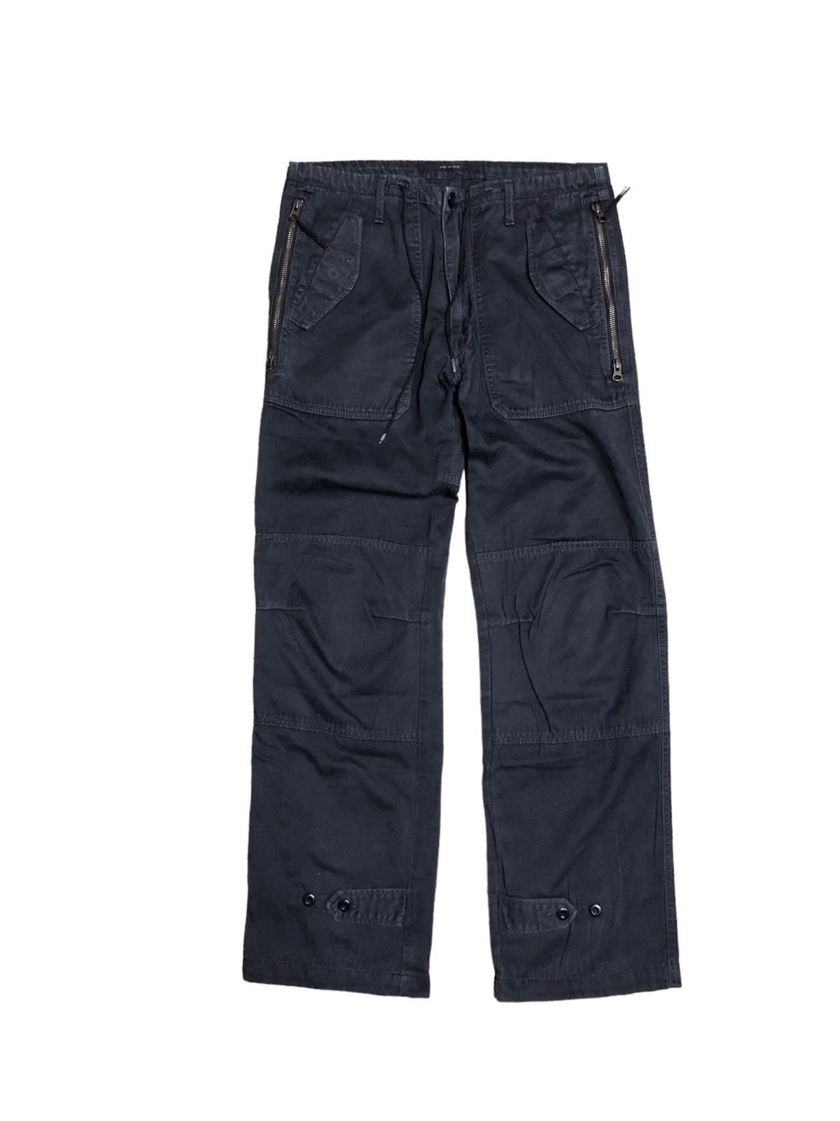 Japanese Brand × Sage De Cret FADED BLACK DOUBLE KNEE SAGE DE CRET ZIPPER PANT Size US 31 - 1 Thumbnail
