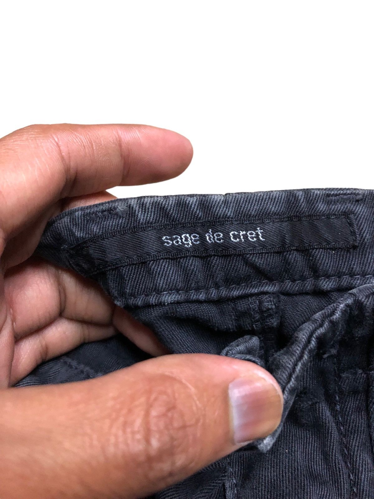 Japanese Brand × Sage De Cret FADED BLACK DOUBLE KNEE SAGE DE CRET ZIPPER PANT Size US 31 - 4 Thumbnail