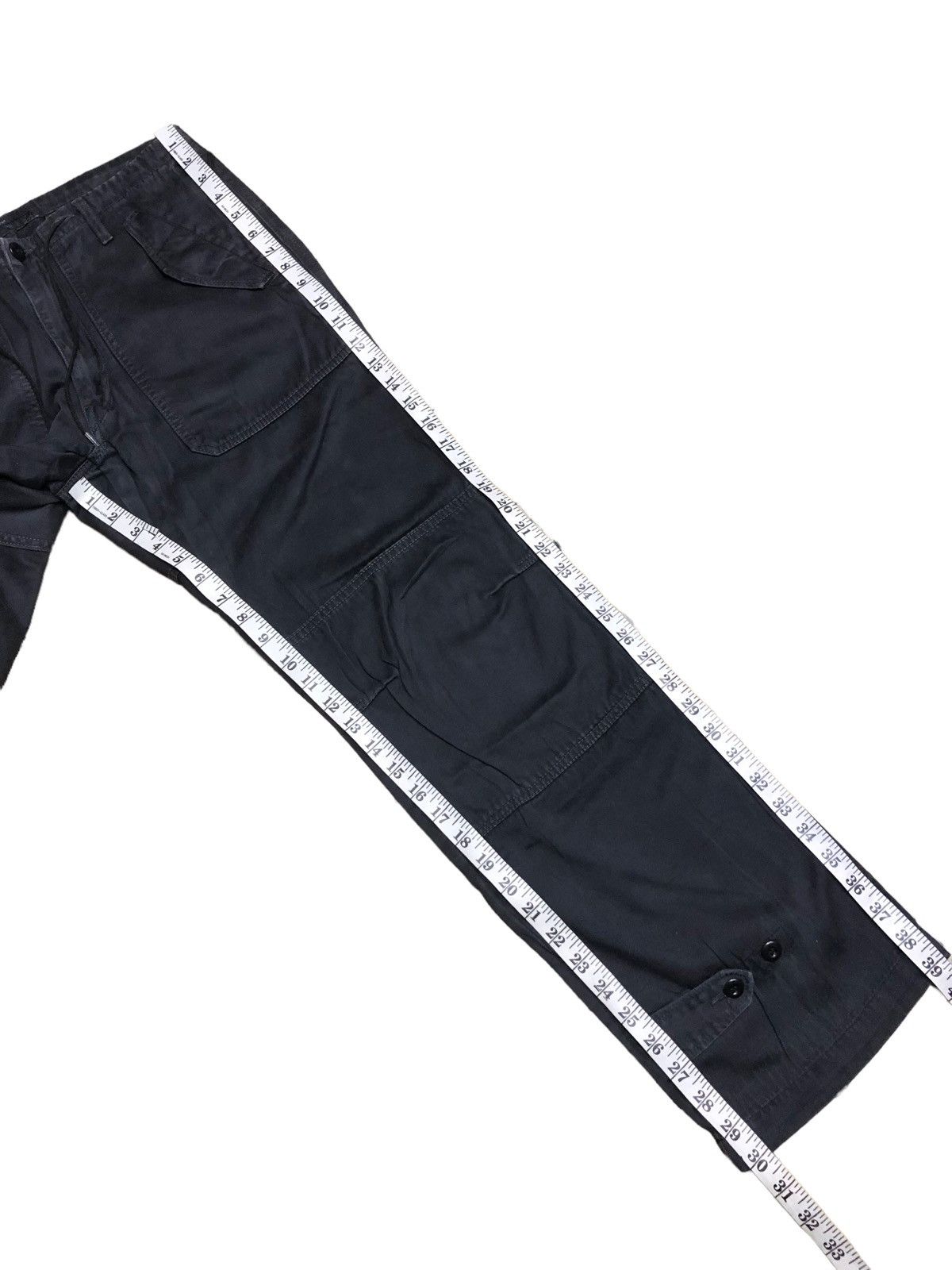 Japanese Brand × Sage De Cret FADED BLACK DOUBLE KNEE SAGE DE CRET ZIPPER PANT Size US 31 - 9 Thumbnail