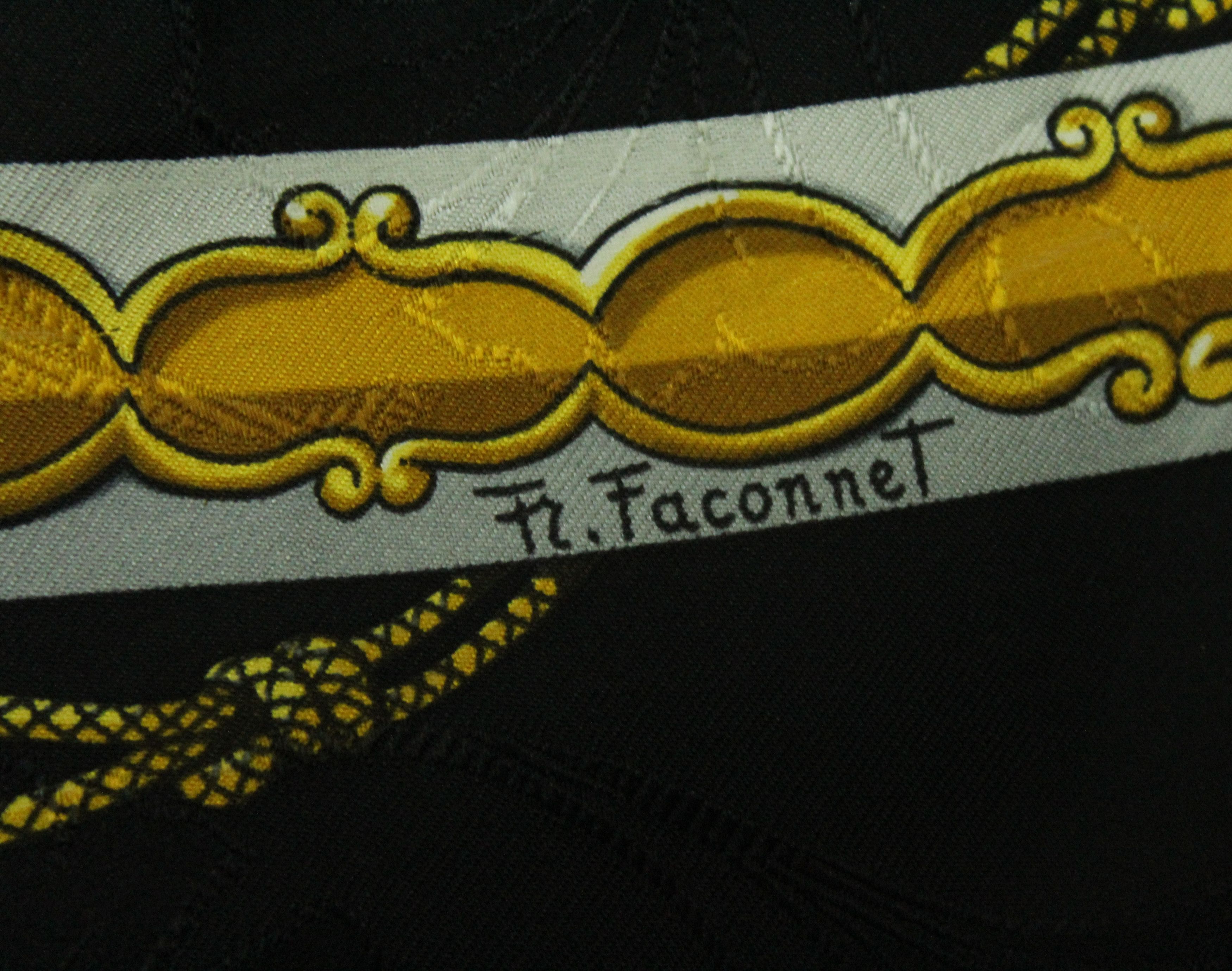 Hermes HERMES SCARF SILK DAIMYO Vintage 90s 34.5" x 34.5" Size ONE SIZE - 3 Thumbnail