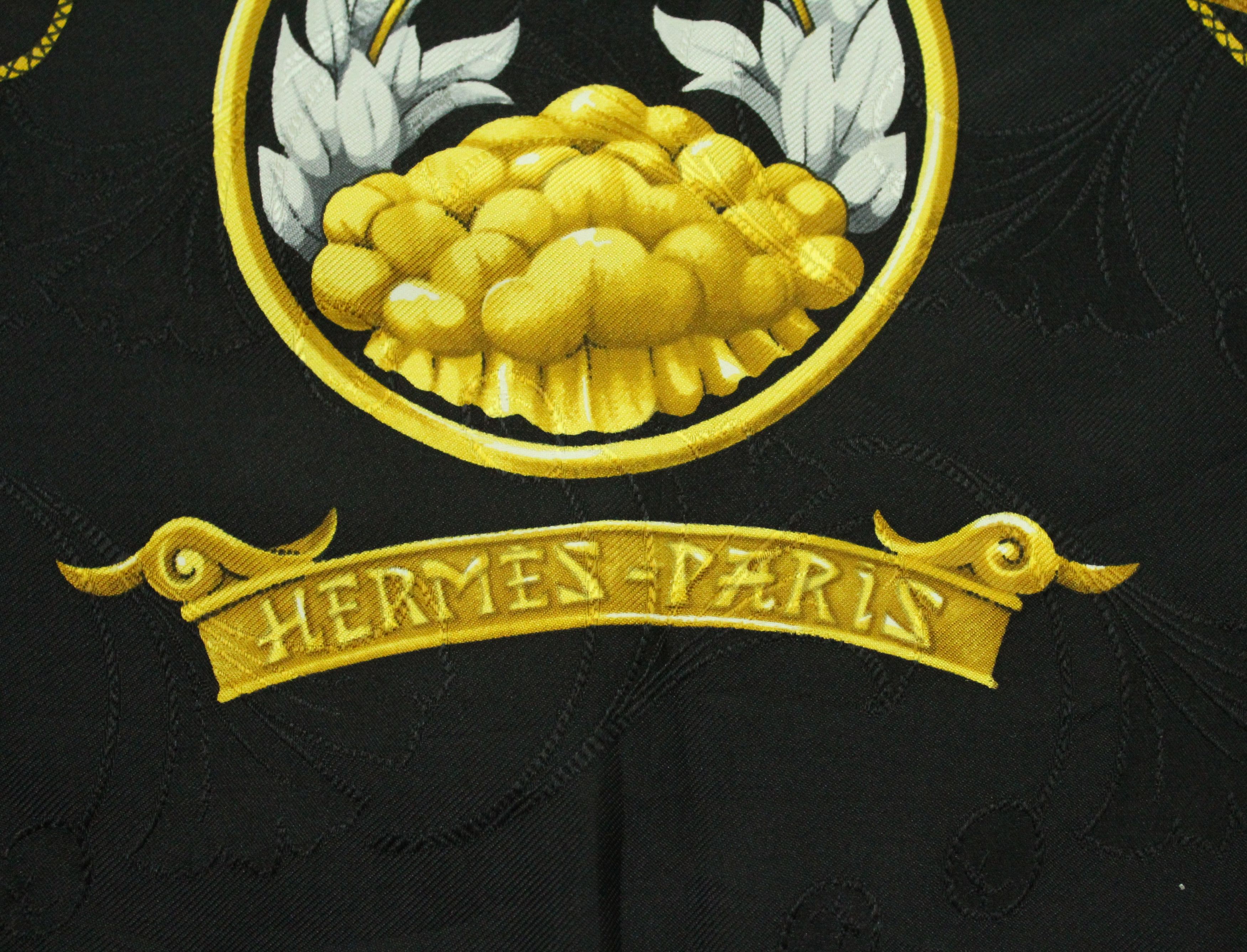Hermes HERMES SCARF SILK DAIMYO Vintage 90s 34.5" x 34.5" Size ONE SIZE - 7 Thumbnail