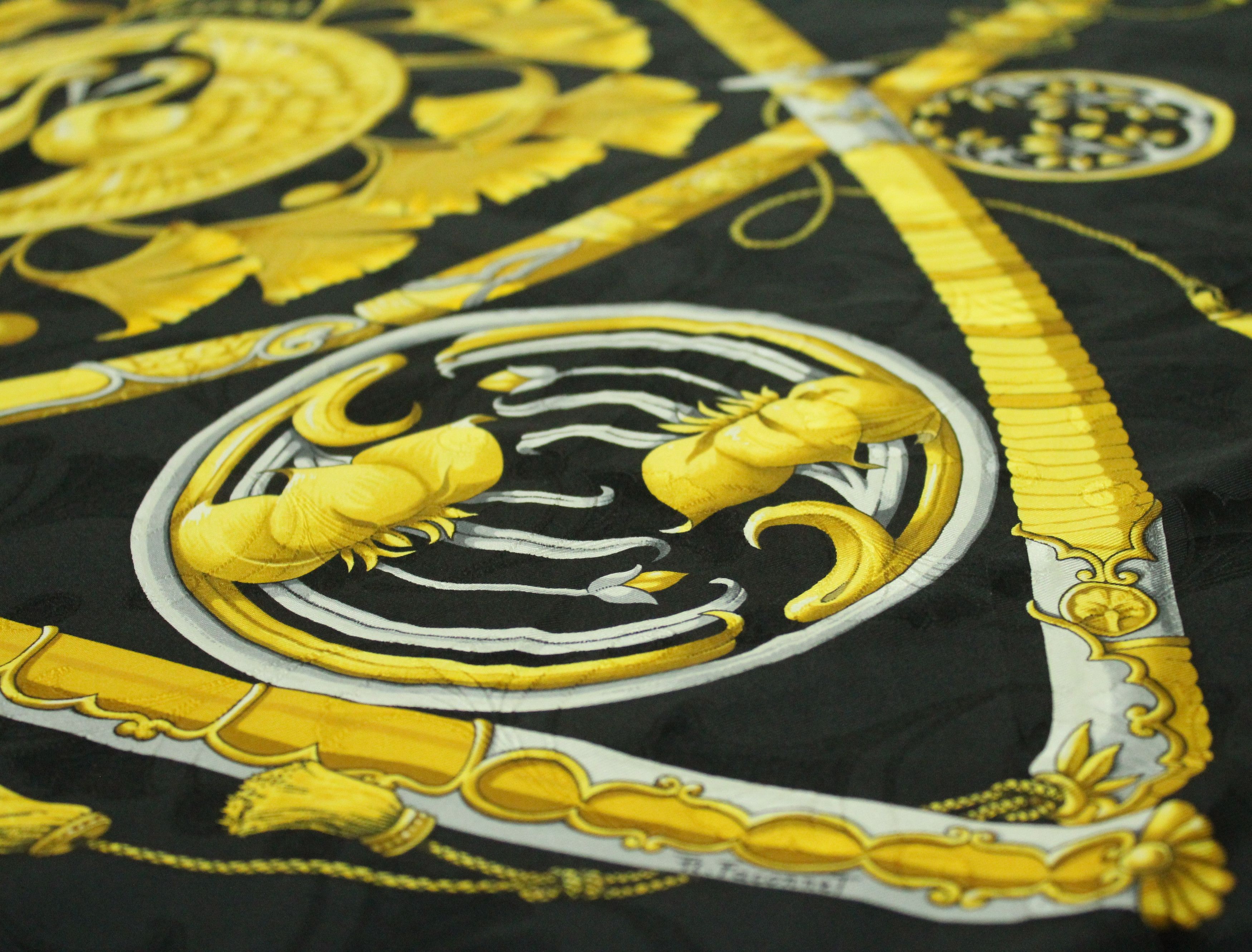Hermes HERMES SCARF SILK DAIMYO Vintage 90s 34.5" x 34.5" Size ONE SIZE - 6 Thumbnail
