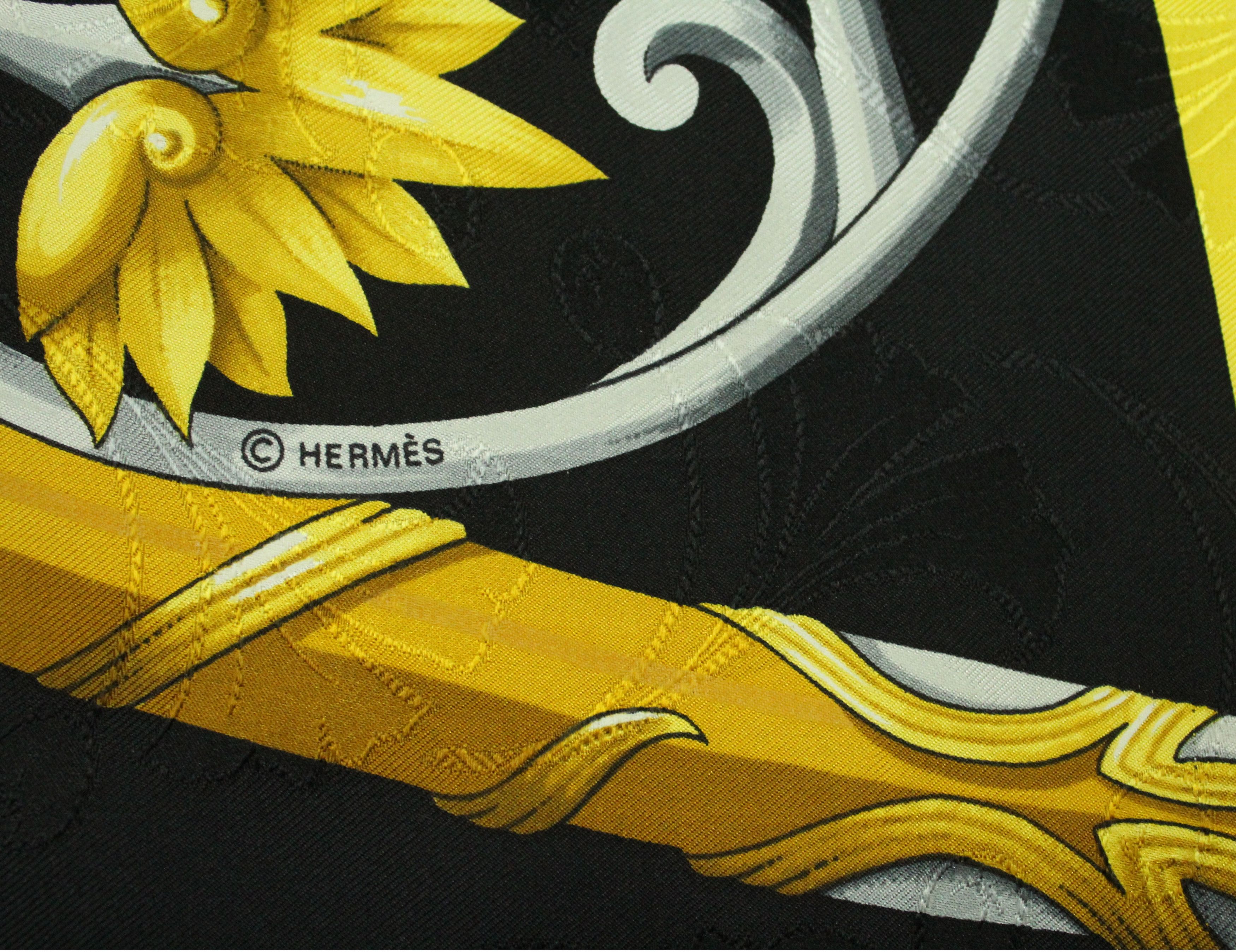 Hermes HERMES SCARF SILK DAIMYO Vintage 90s 34.5" x 34.5" Size ONE SIZE - 9 Thumbnail