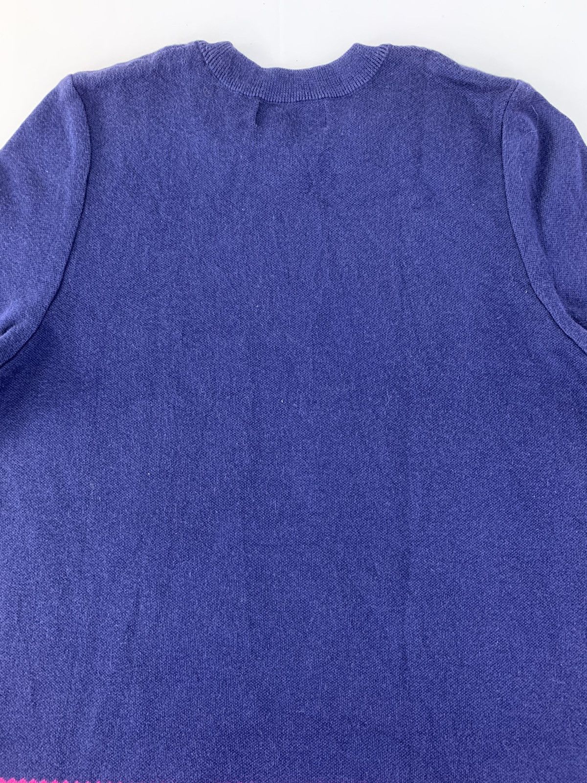 Yves Saint Laurent 90s Yves Saint Laurent Crewneck 2 Tone Blue Colour Size S / US 4 / IT 40 - 4 Thumbnail