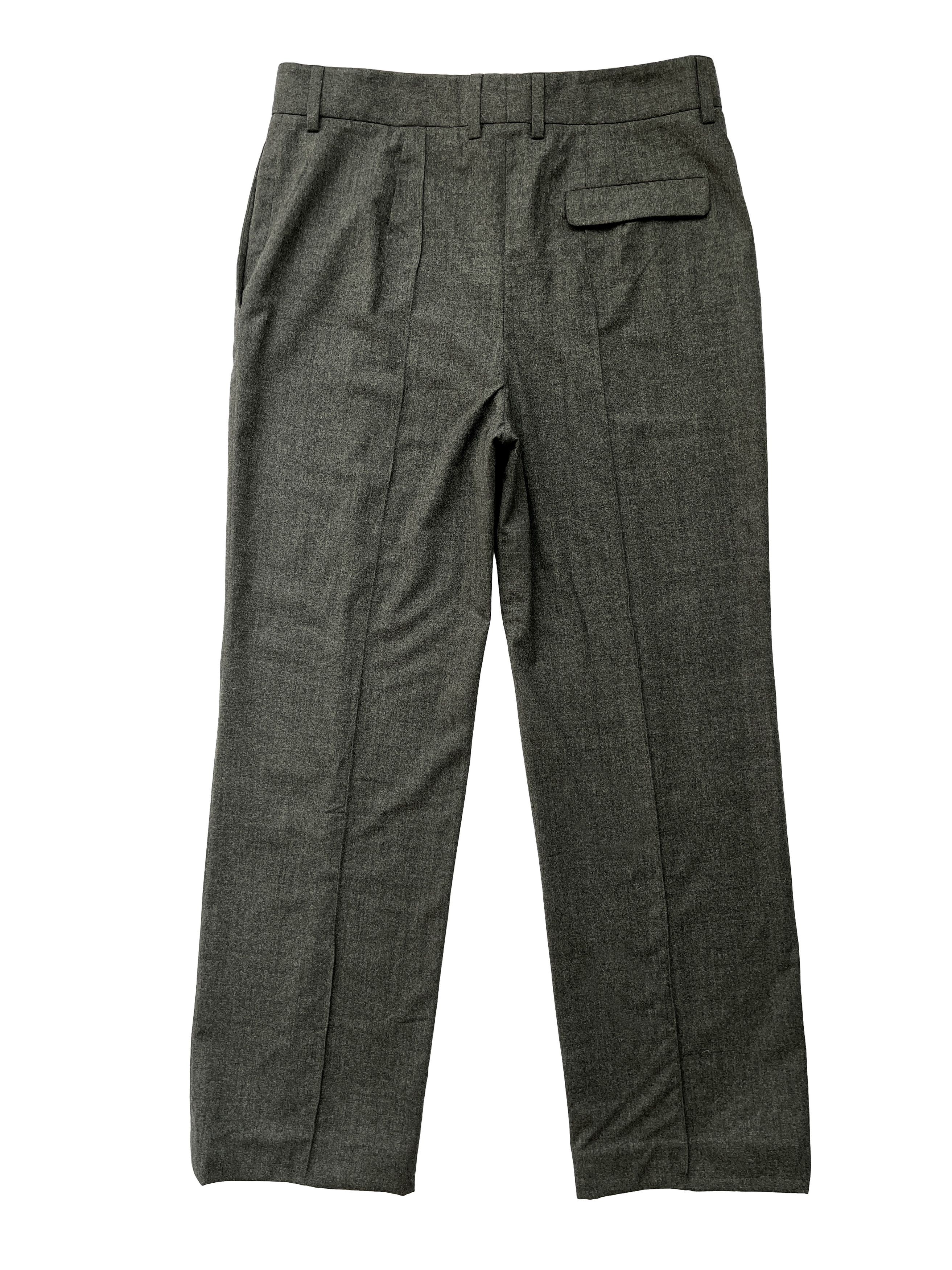 Jil Sander ⚡️QUICK SALE⚡️2015 Jil Sander Grey Flannel Pants Trousers Size 32" / US 10 / IT 46 - 2 Thumbnail