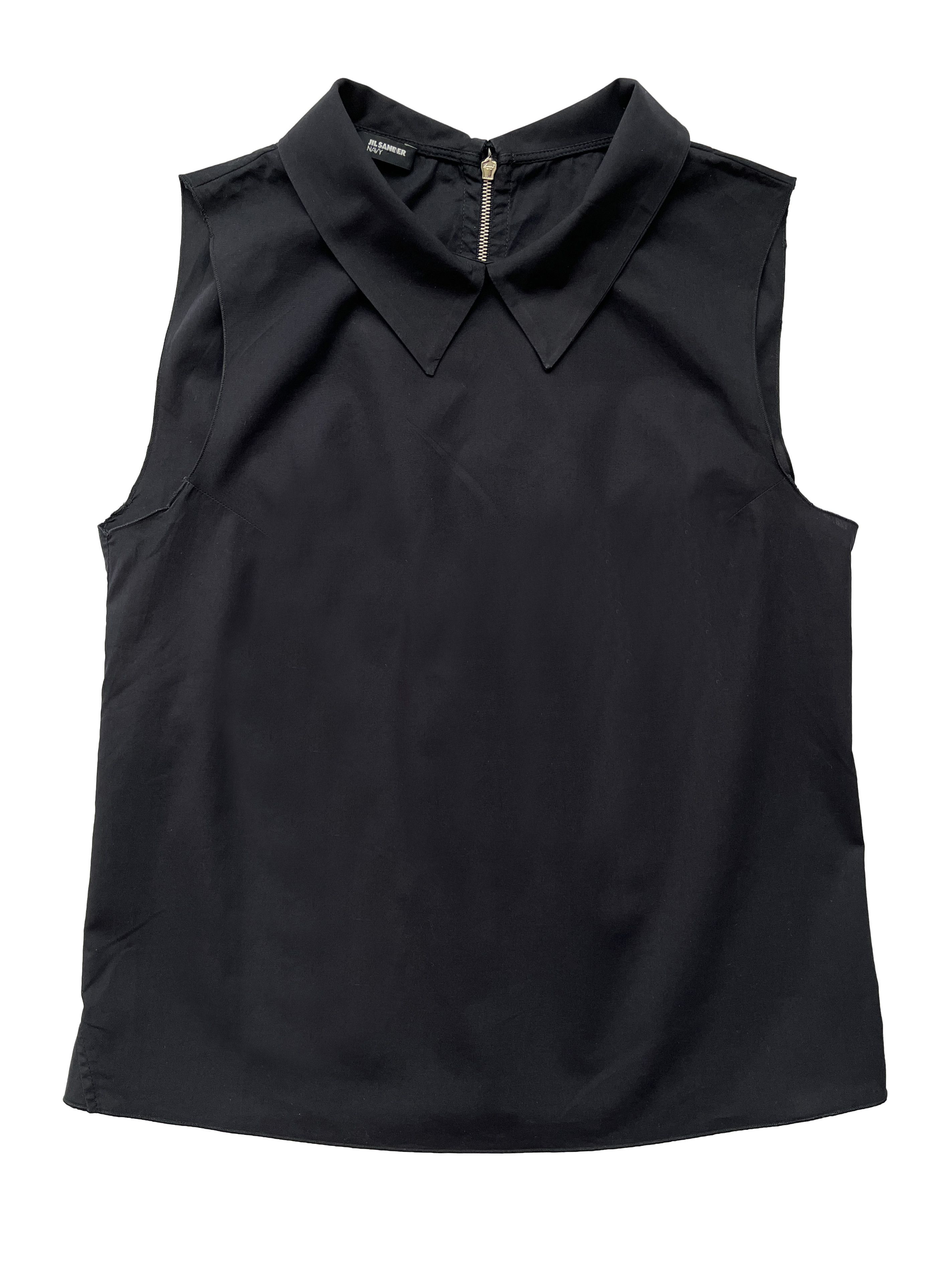 Jil Sander ⚡️QUICK SALE⚡️Jil Sander Navy Sleeveless Blouse Top Size S / US 4 / IT 40 - 1 Thumbnail