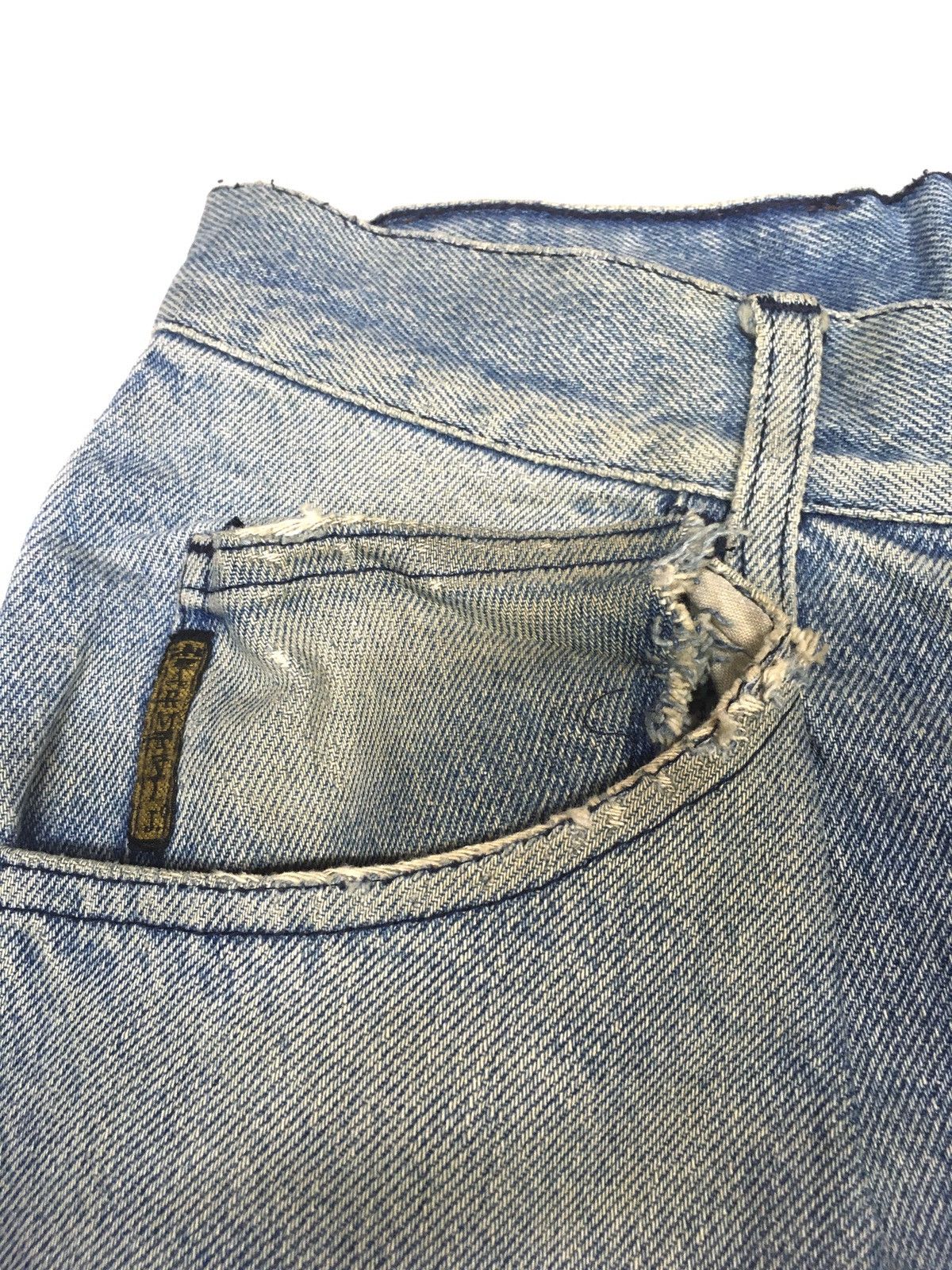 Armani × Vintage Vintage Armani jeans distressed denim italy Size US 27 - 10 Thumbnail