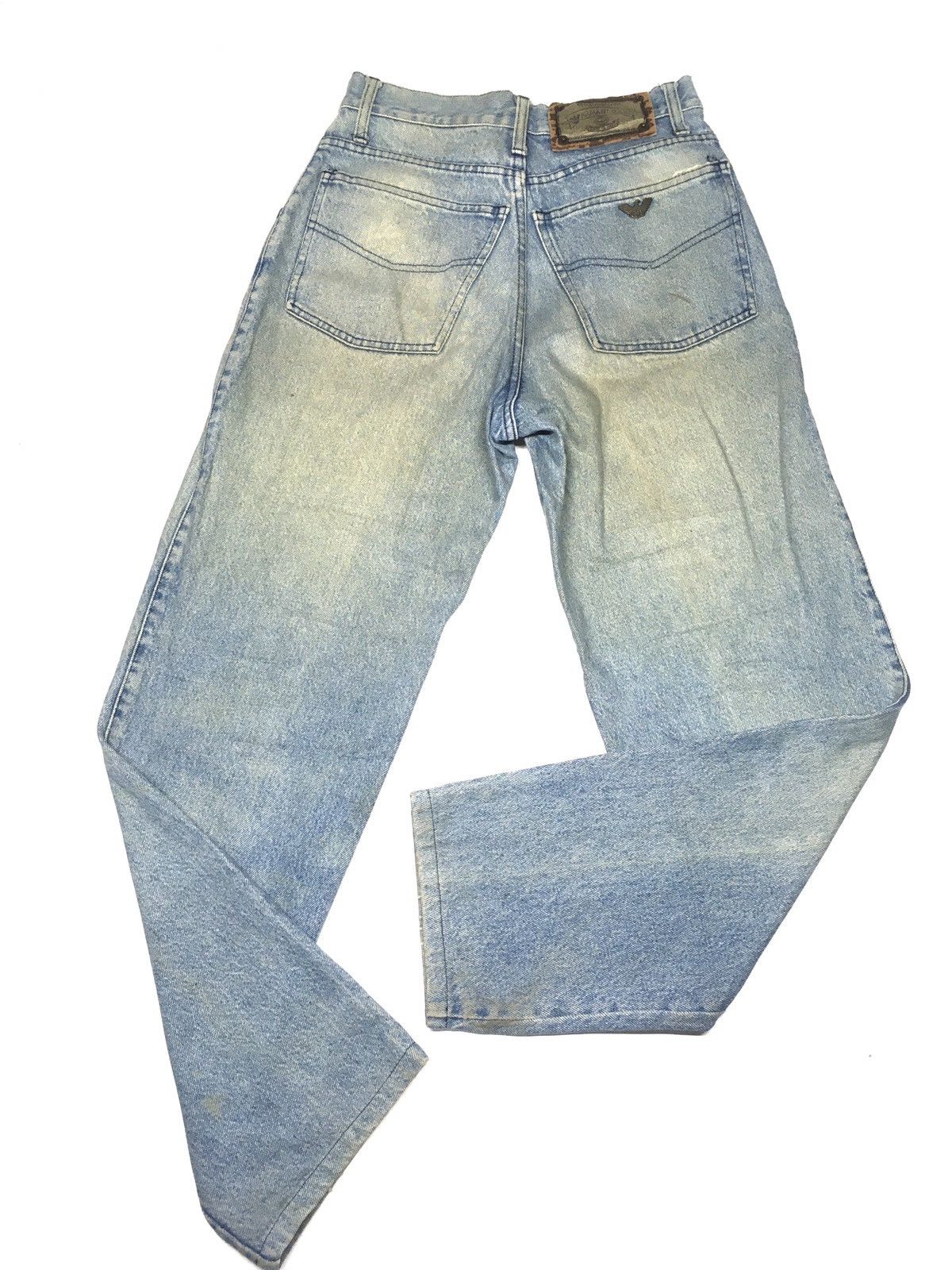Armani × Vintage Vintage Armani jeans distressed denim italy Size US 27 - 5 Thumbnail