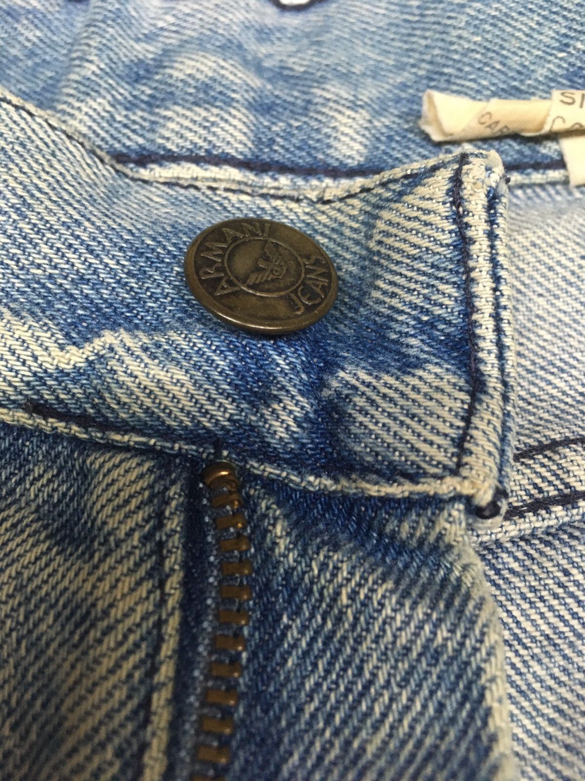 Armani × Vintage Vintage Armani jeans distressed denim italy Size US 27 - 11 Thumbnail