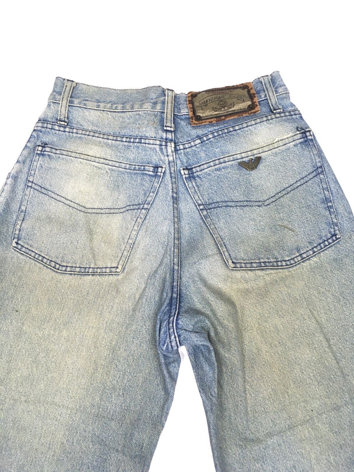 Armani × Vintage Vintage Armani jeans distressed denim italy Size US 27 - 7 Thumbnail