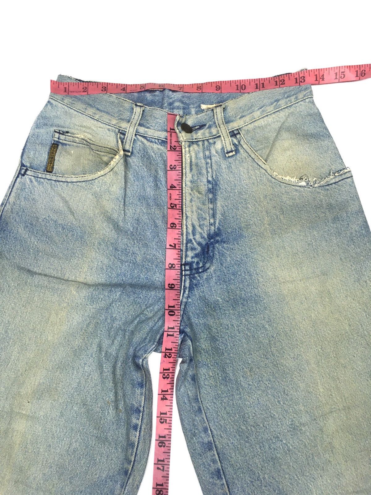 Armani × Vintage Vintage Armani jeans distressed denim italy Size US 27 - 3 Thumbnail