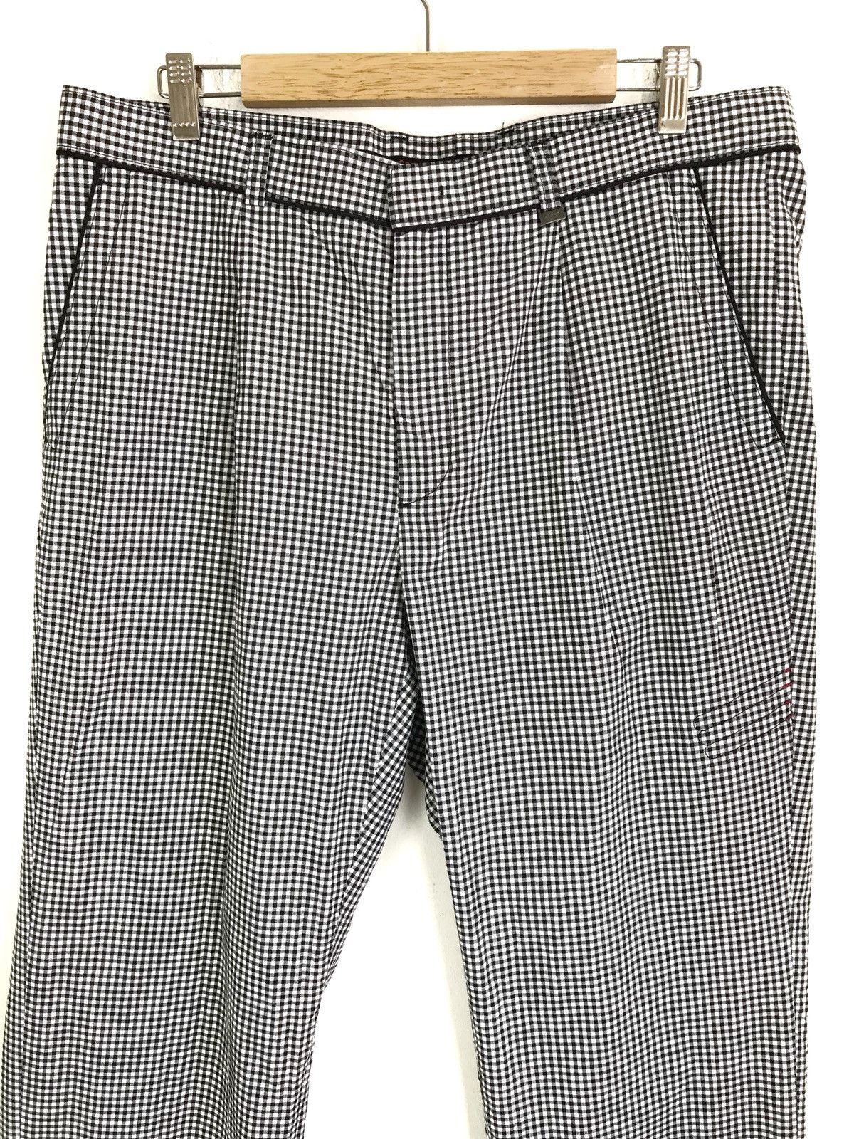 Greg Norman Checkerboard Black White Trouser Pants Size US 35 - 2 Thumbnail