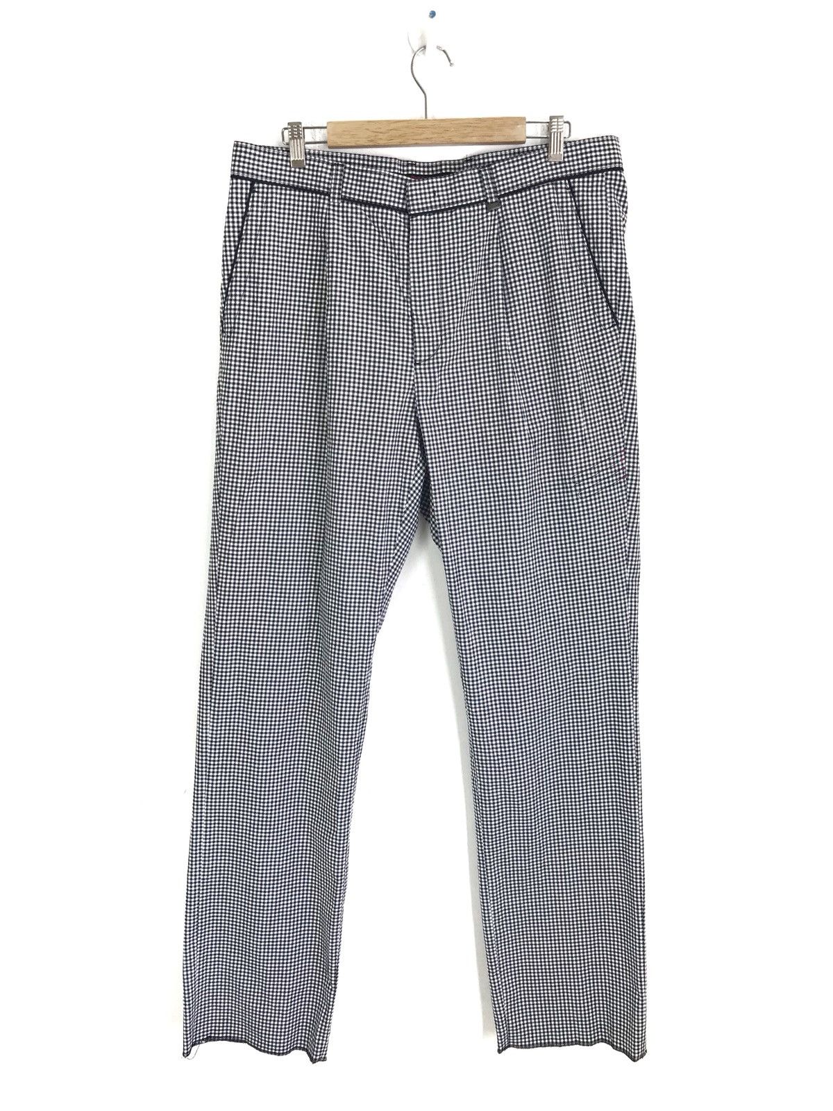 Checkerboard Black White Trouser Pants