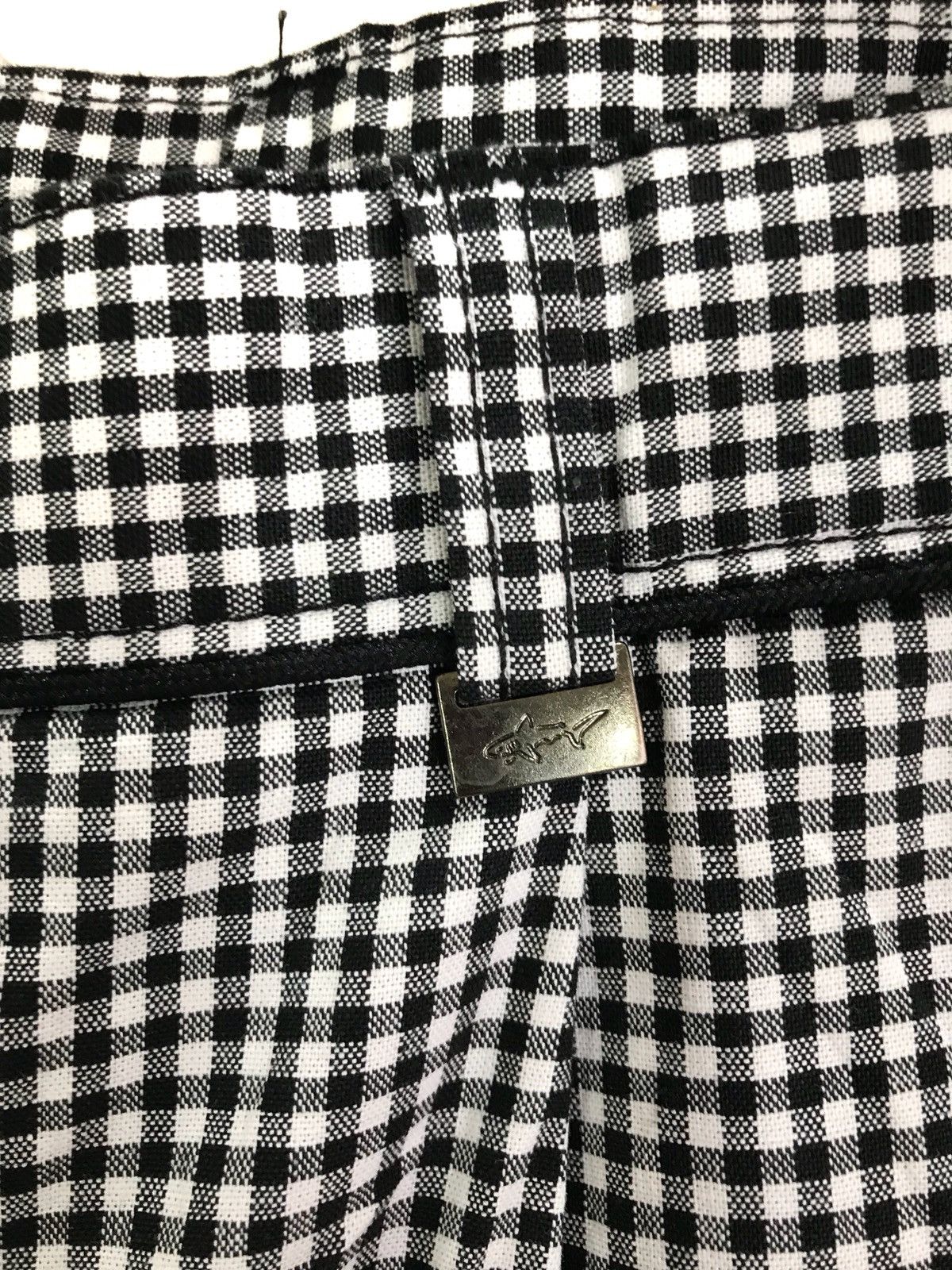 Greg Norman Checkerboard Black White Trouser Pants Size US 35 - 6 Thumbnail