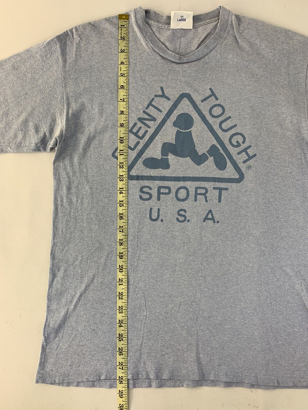 Vintage 90s Plenty Tough Sport USA Big Logo Printed Tee Size US L / EU 52-54 / 3 - 8 Thumbnail