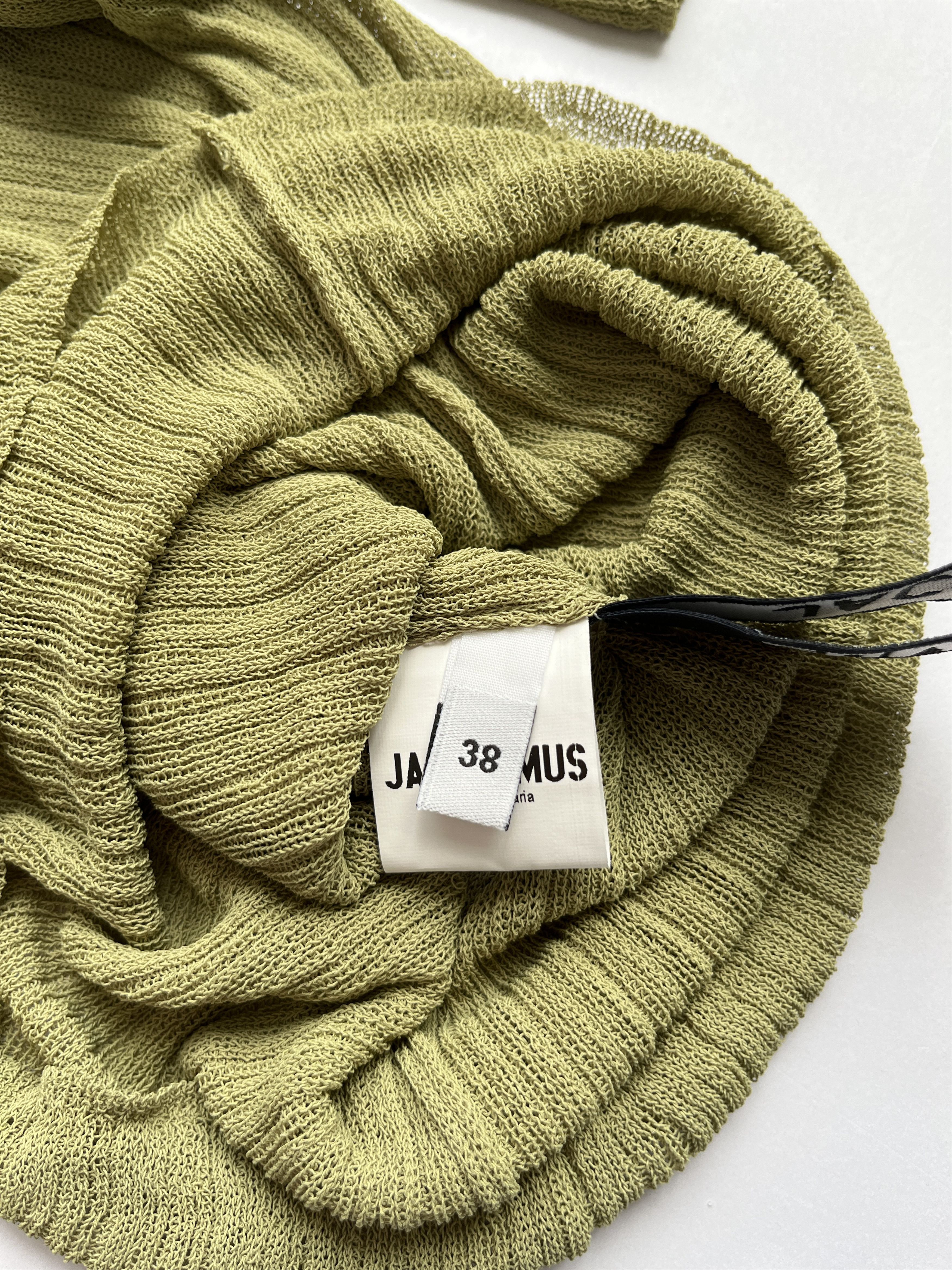 Jacquemus ⚡️QUICK SALE⚡️Jacquemus Loiza Green Sheer Rib Knit Top Size M / US 6-8 / IT 42-44 - 6 Thumbnail