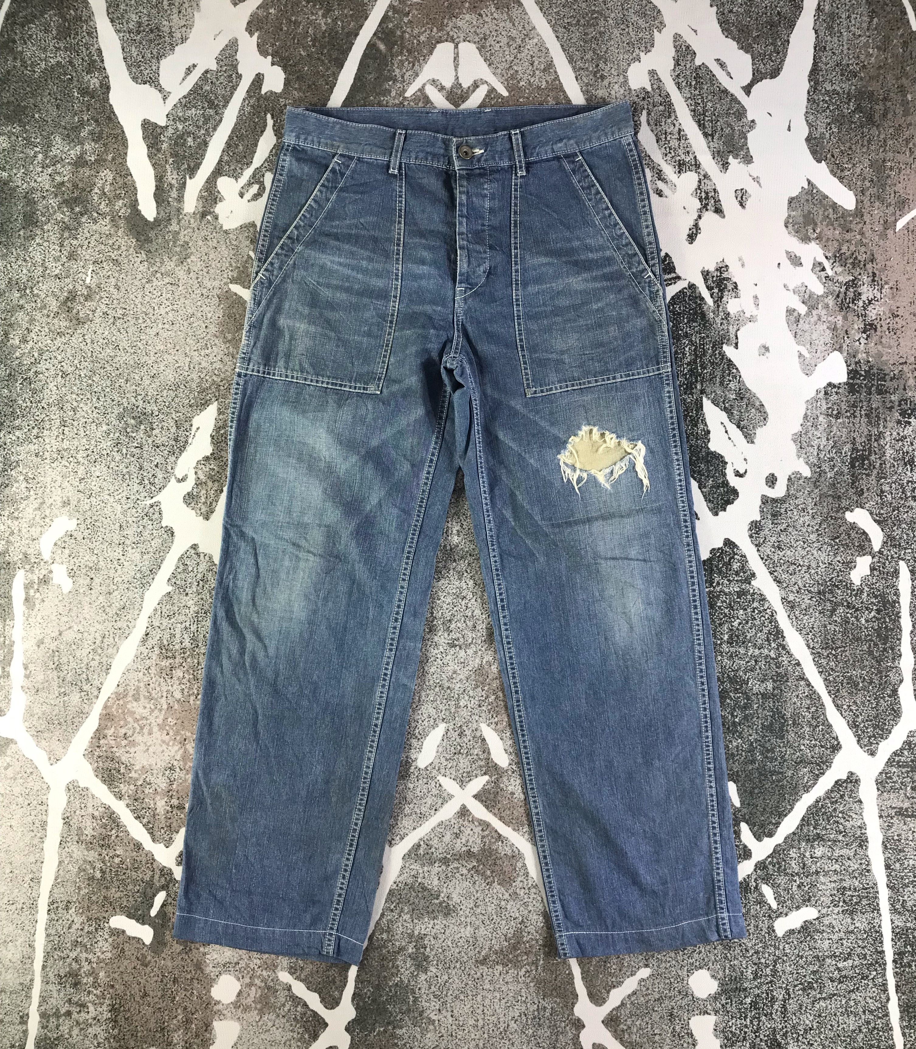 image of Ships Jeans Distress Denim in Blue, Men's (Size 32)