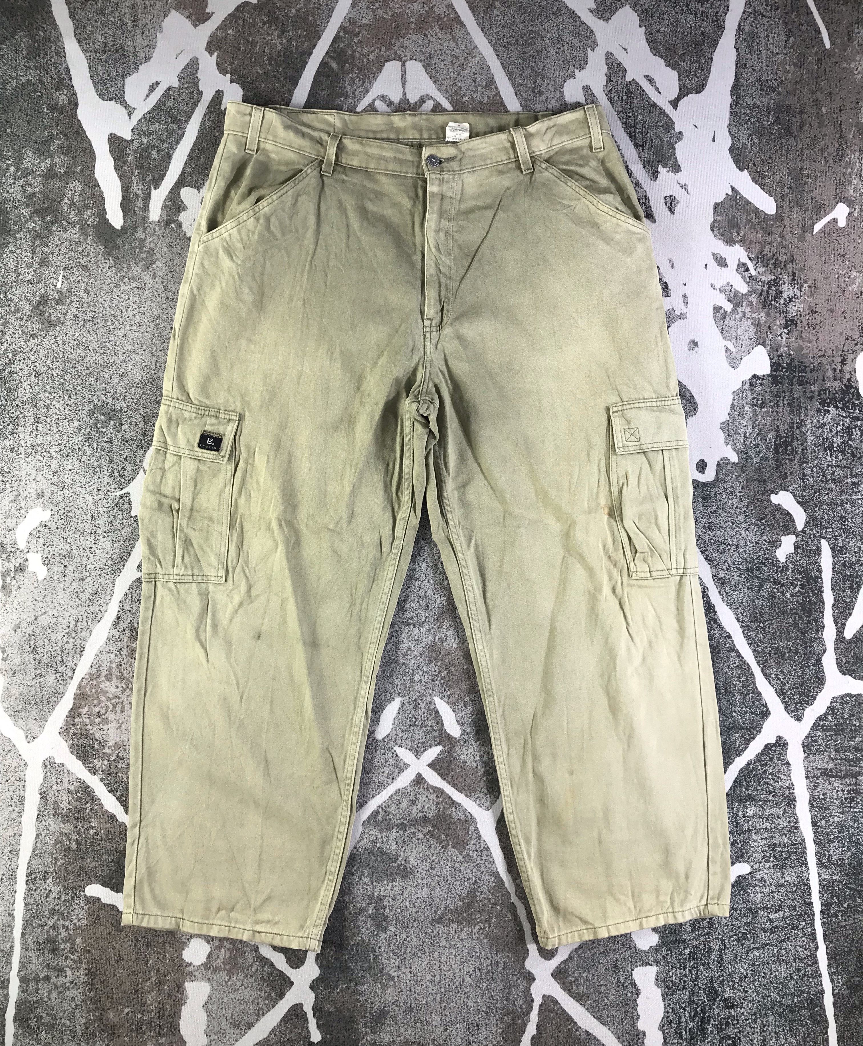 image of Distressed Denim x Levis Vintage 90's Levis Cargo Jeans in Khaki, Men's (Size 38)