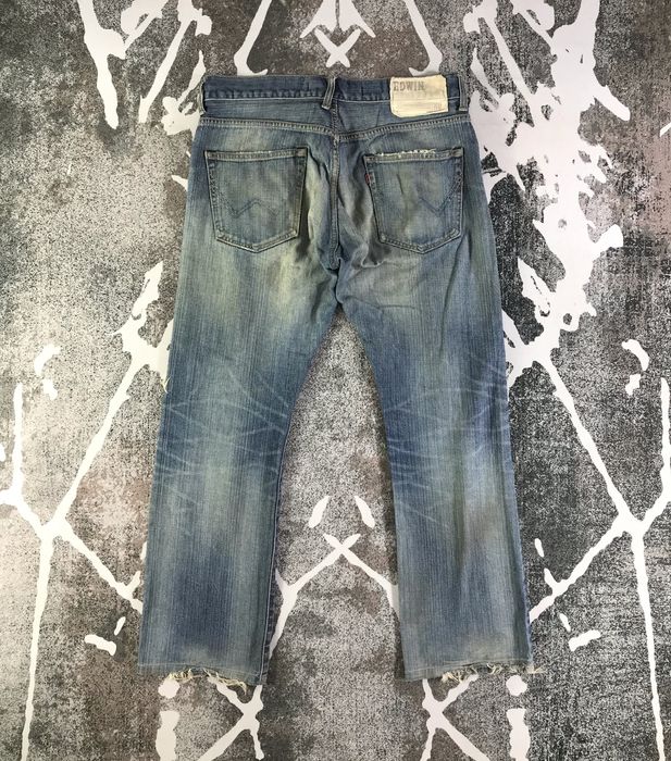 Edwin Edwin XV Jeans DIstressed Denim | Grailed