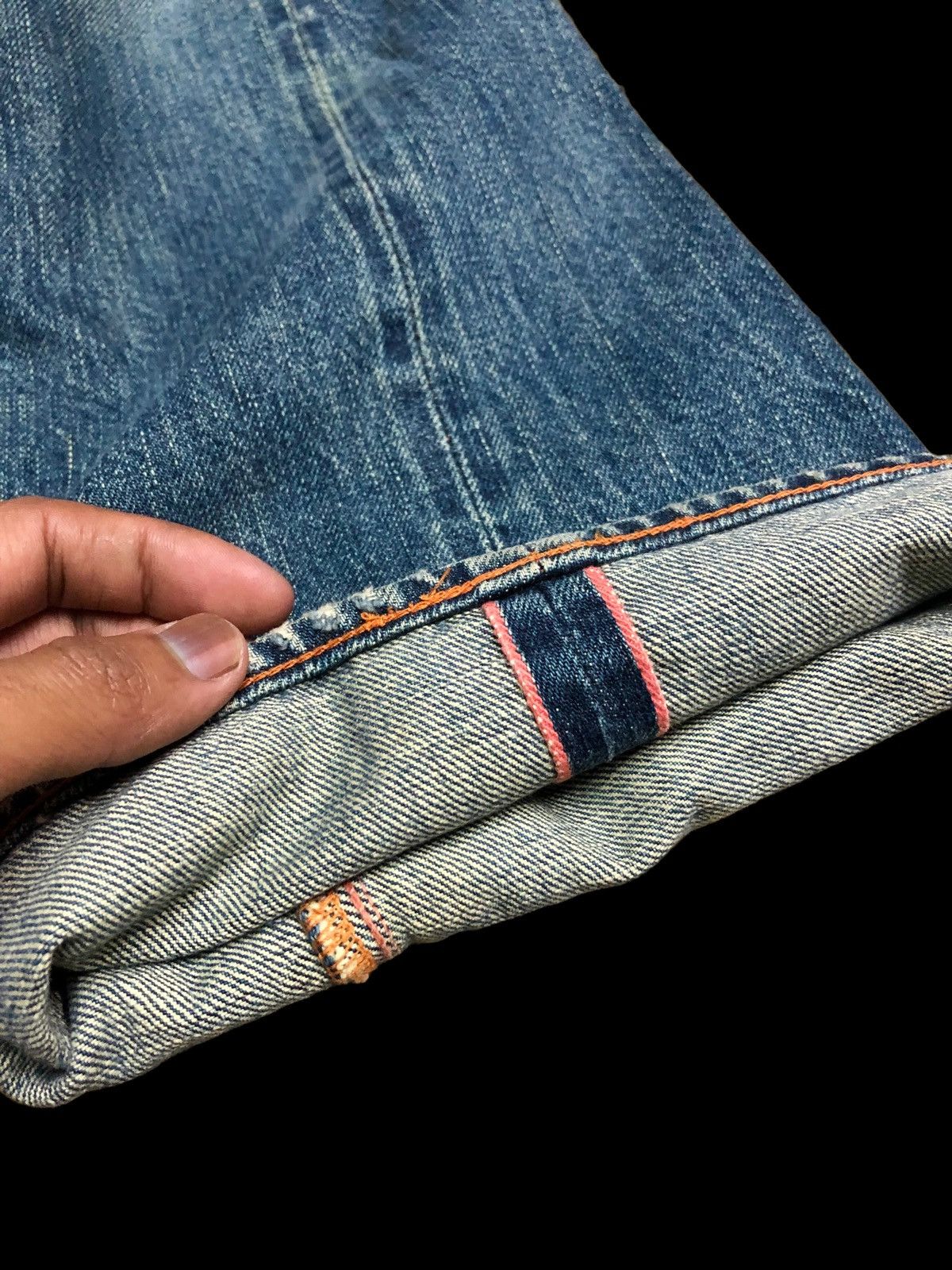 KATO SELVEDGE DAMAGED DENIM BY KATO JAPAN Size US 32 / EU 48 - 8 Thumbnail