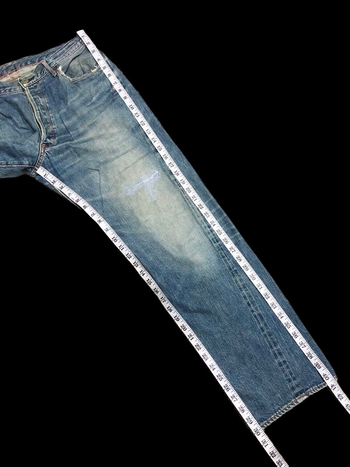 KATO SELVEDGE DAMAGED DENIM BY KATO JAPAN Size US 32 / EU 48 - 17 Thumbnail