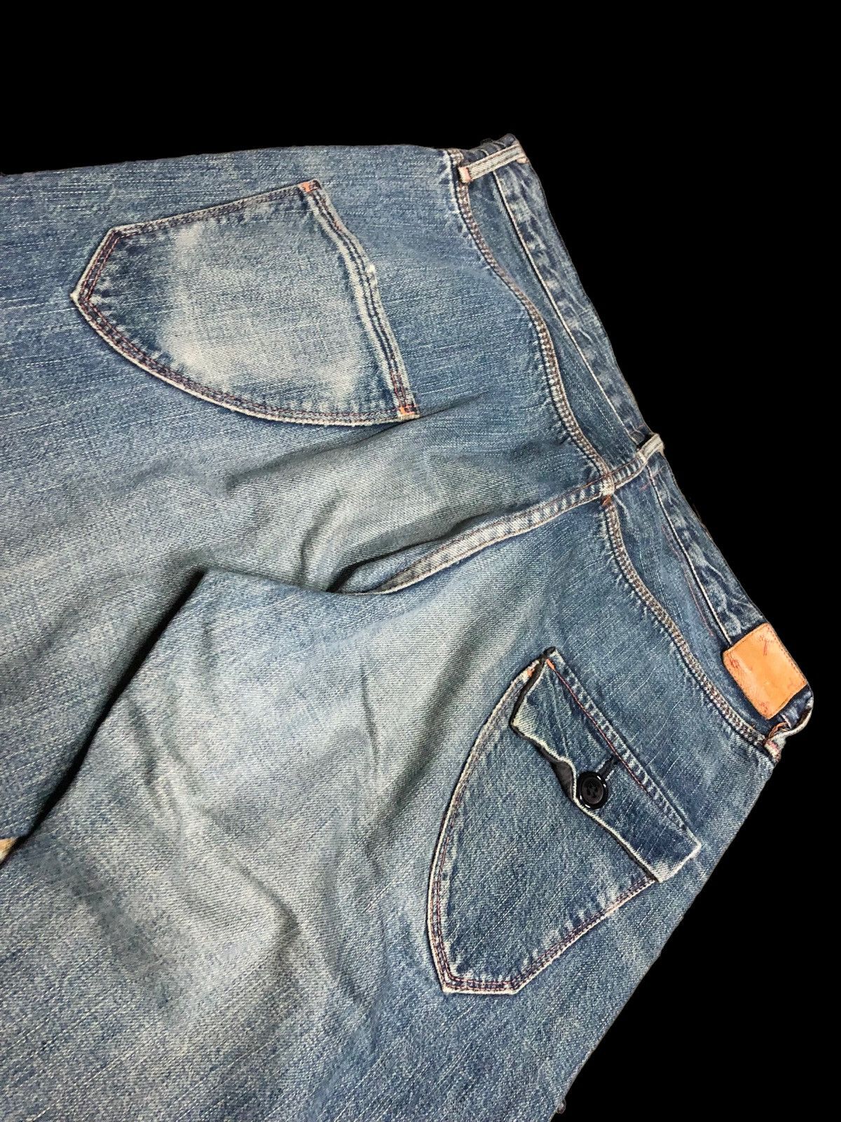 KATO SELVEDGE DAMAGED DENIM BY KATO JAPAN Size US 32 / EU 48 - 3 Thumbnail