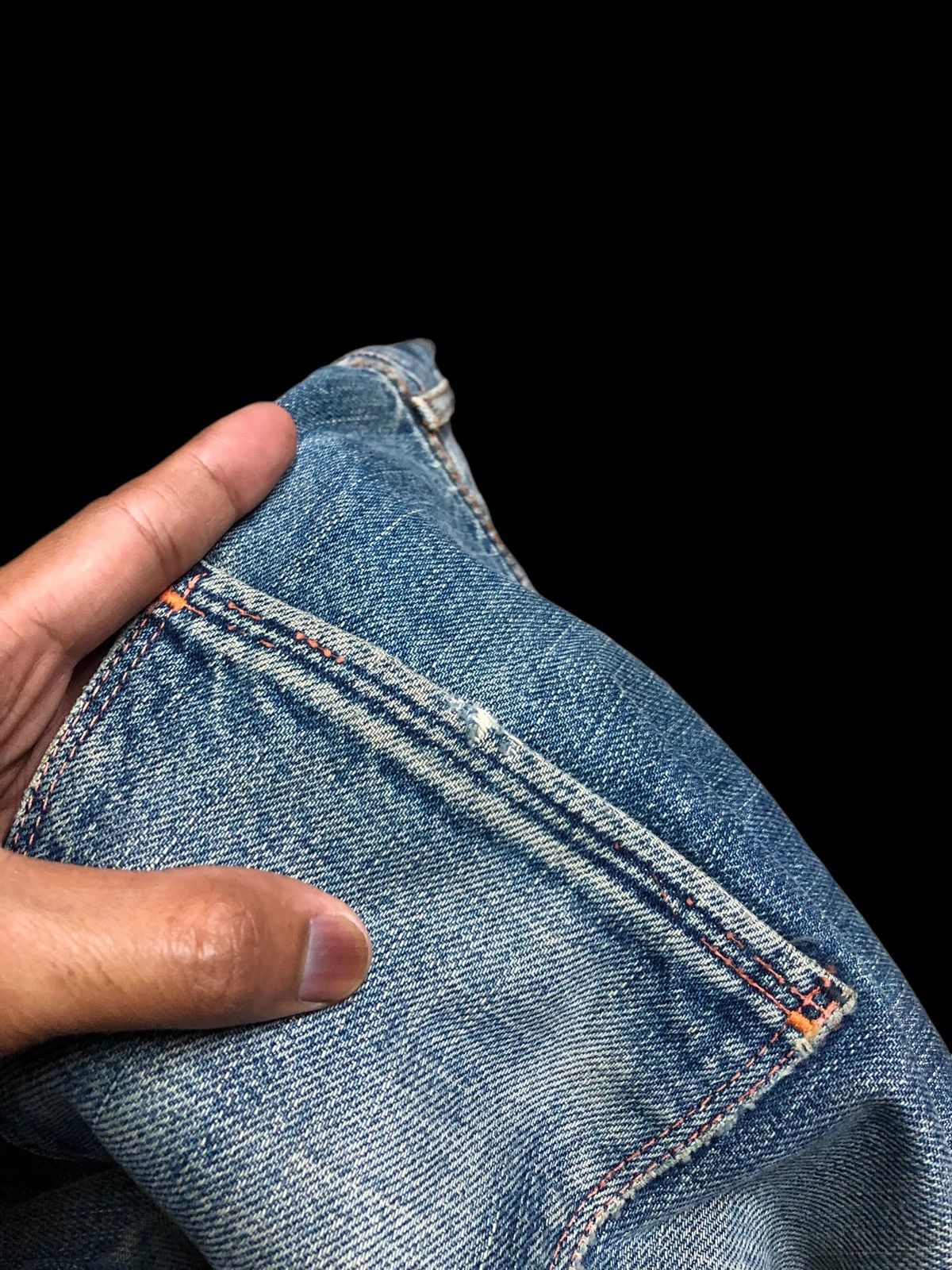 KATO SELVEDGE DAMAGED DENIM BY KATO JAPAN Size US 32 / EU 48 - 4 Thumbnail