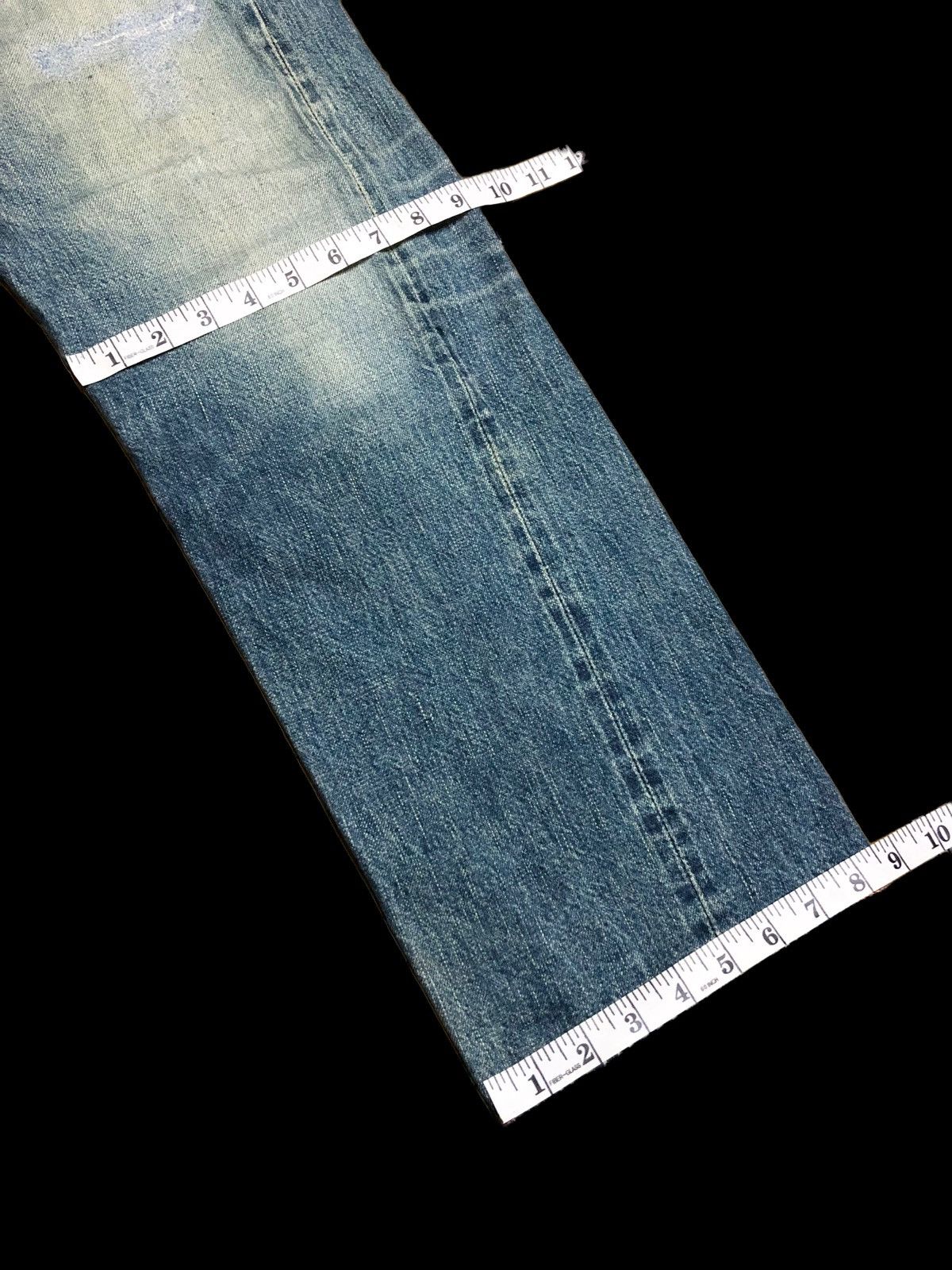 KATO SELVEDGE DAMAGED DENIM BY KATO JAPAN Size US 32 / EU 48 - 18 Thumbnail